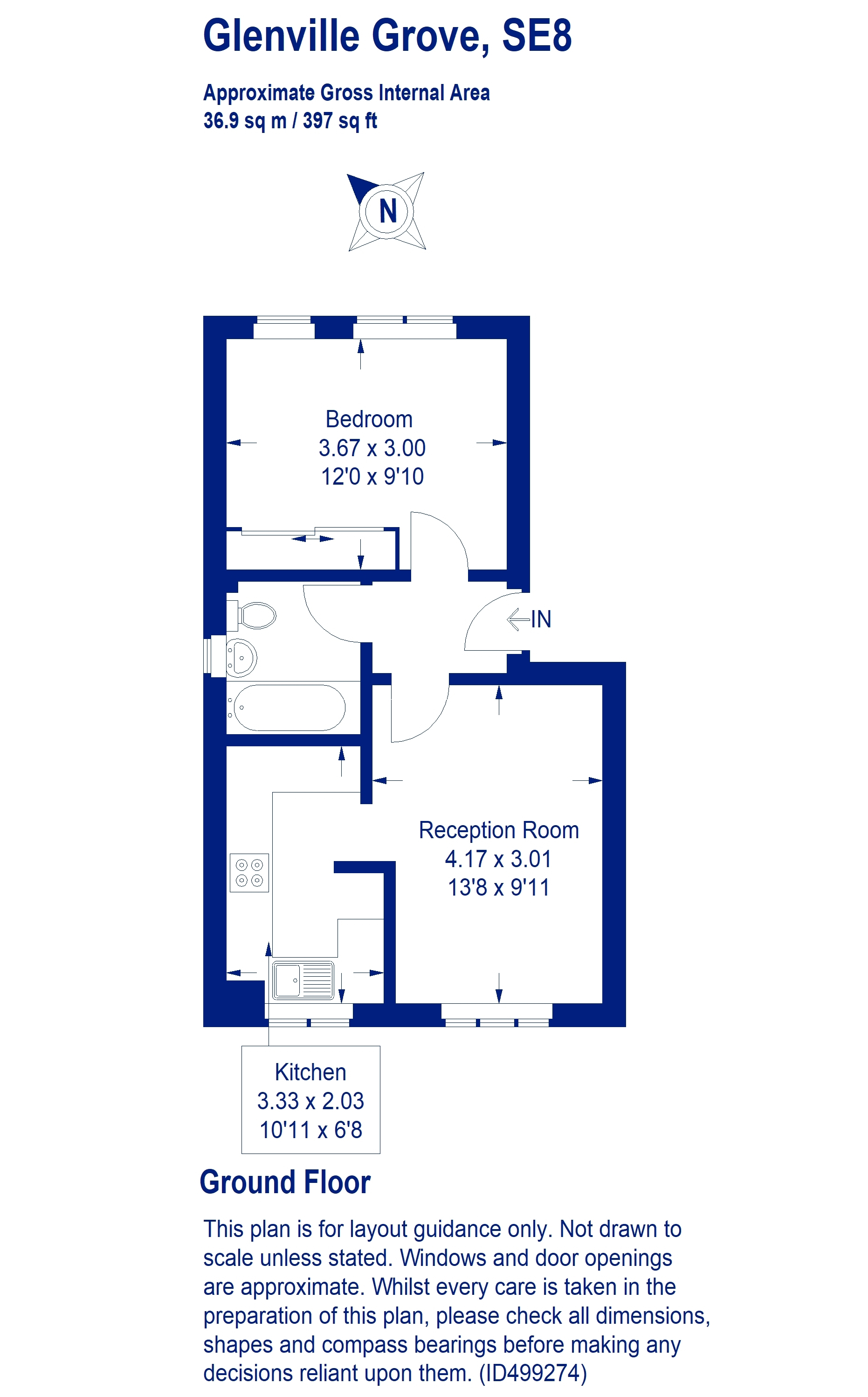 1 Bedrooms Flat for sale in Glenville Grove, London SE8