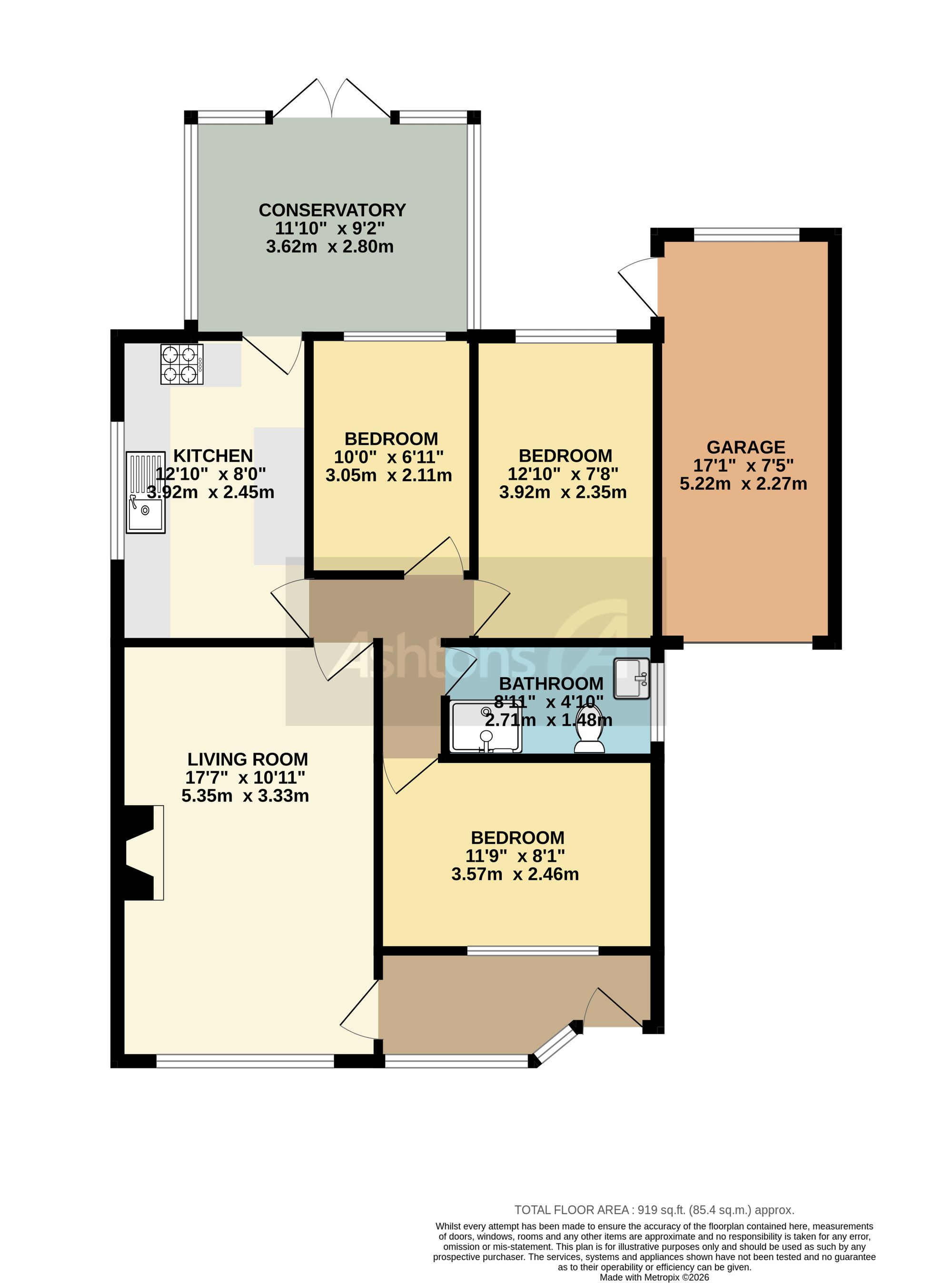 3 Melverley Drive, Leigh floorplan