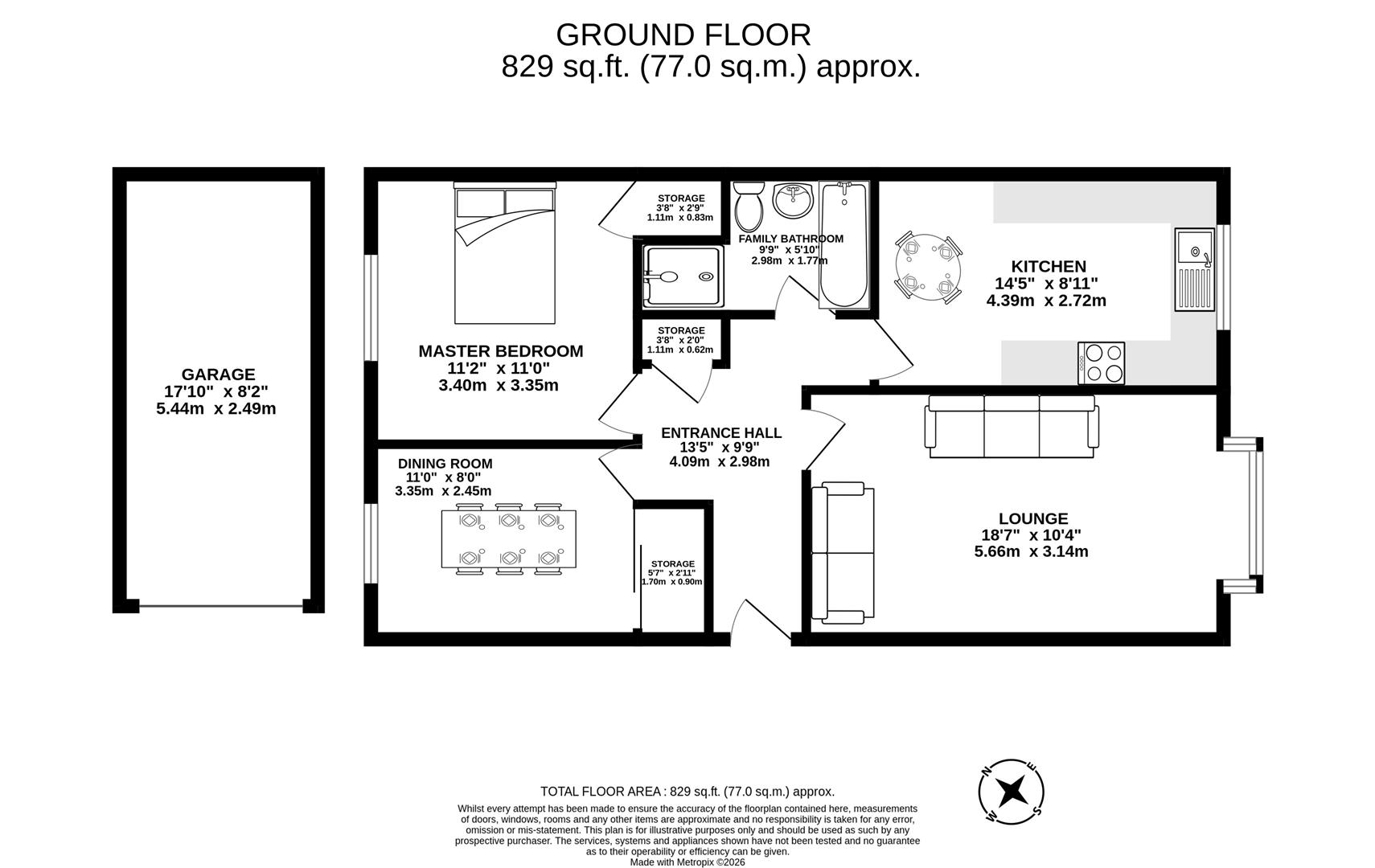 3 St. James Lodge, Slater Lane, Leyland floorplan