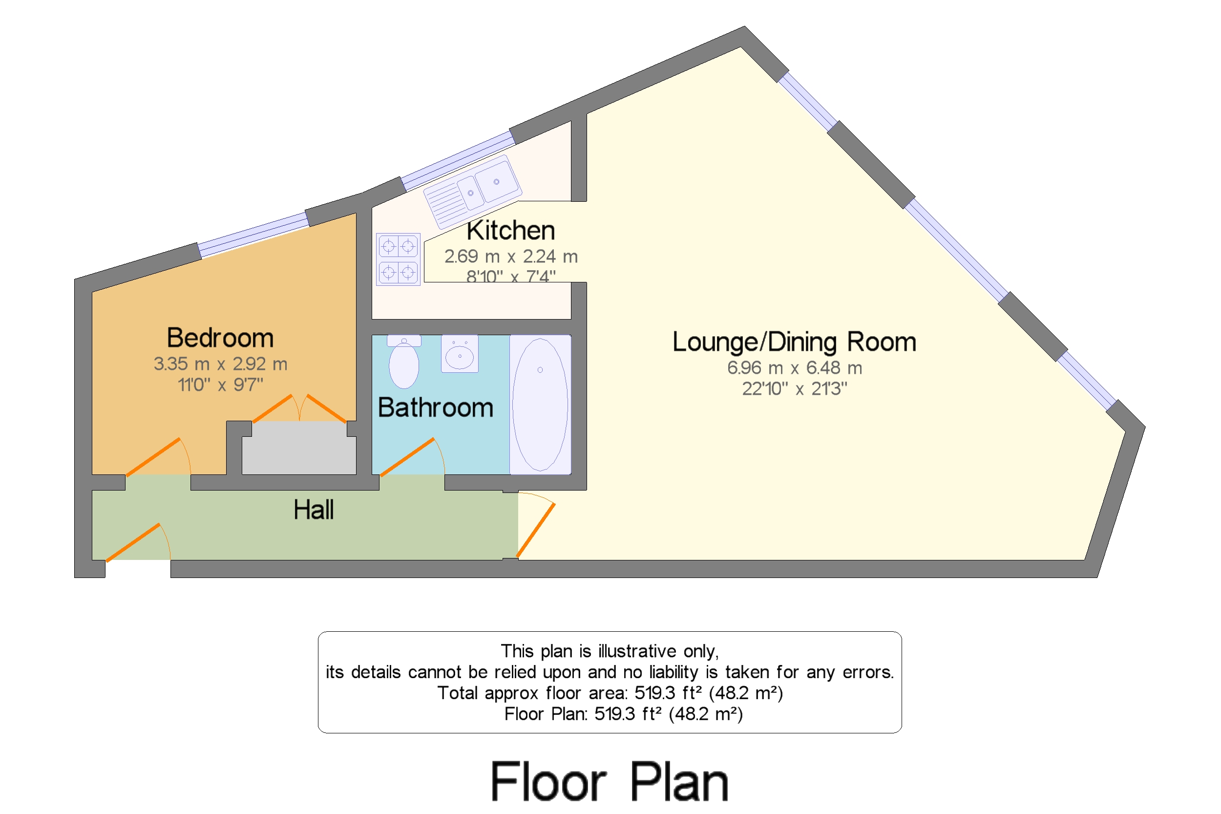 Apartment 6, 117A, St. Georges Road, Gloucestershire floorplan