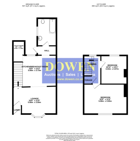 6, Ernest Terrace, Stanley floorplan