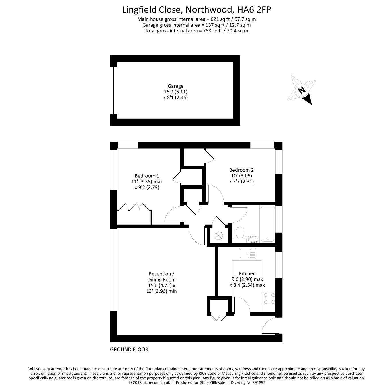 2 Bedrooms Flat for sale in Lingfield Close, Northwood, Middlesex HA6