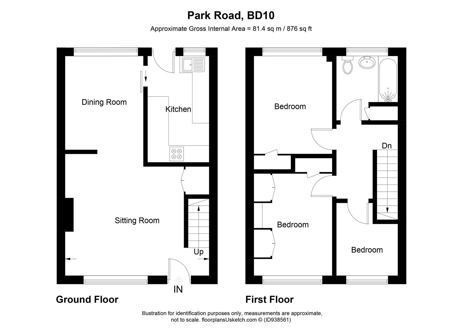 Park Road, Eccleshill, Bradford BD10, 3 bedroom town house for sale