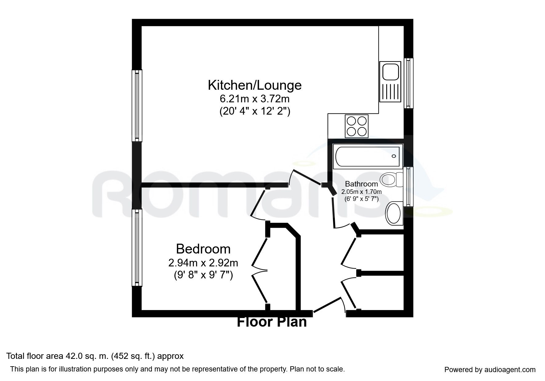 1 Bedrooms Flat to rent in Skippetts Gardens, Basingstoke RG21