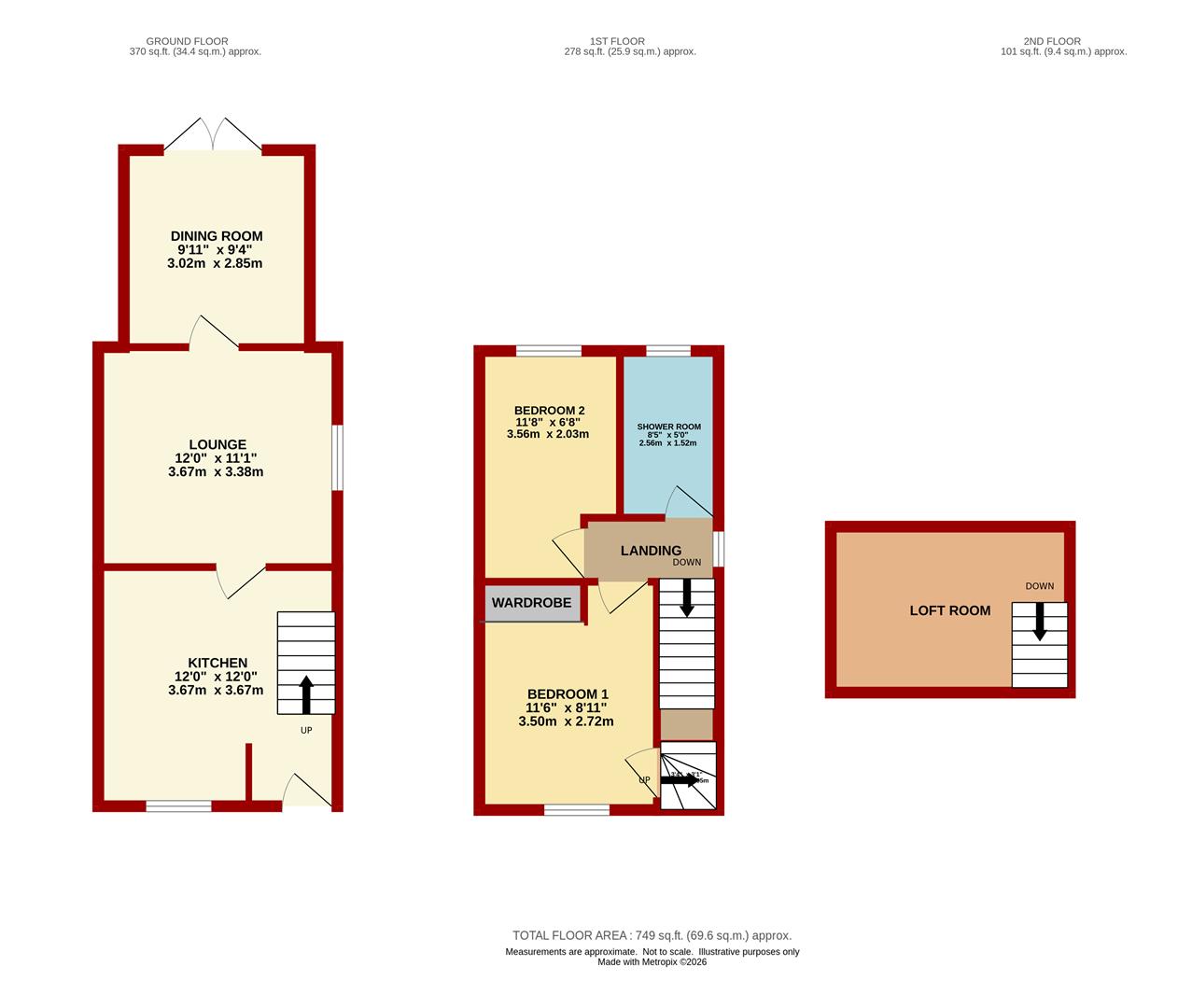 16, Old Town Mews, Lydney floorplan