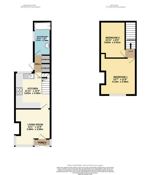 Tynedale, 57, Hollym Road, WITHERNSEA floorplan