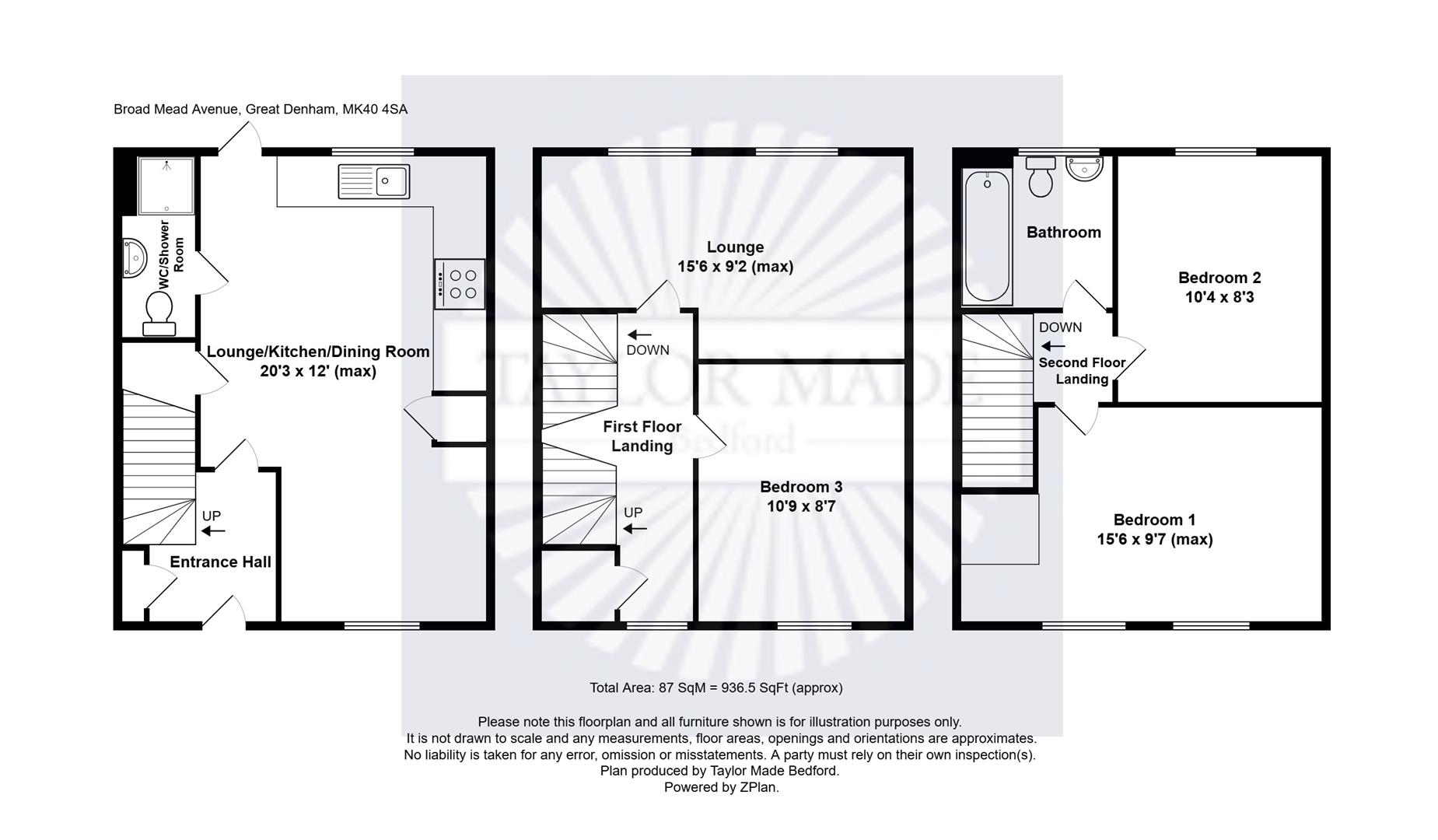 5, Broad Mead Avenue, Beds floorplan