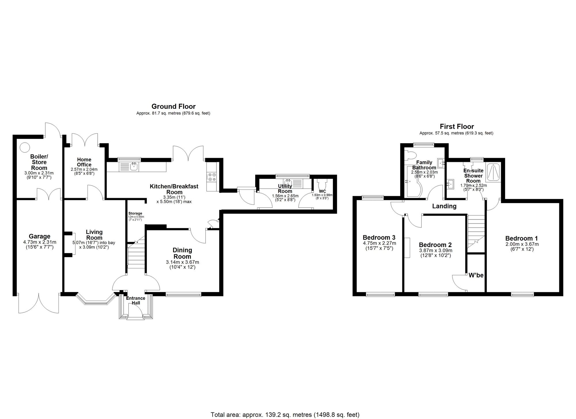 Victoria Cottage, Warwick floorplan