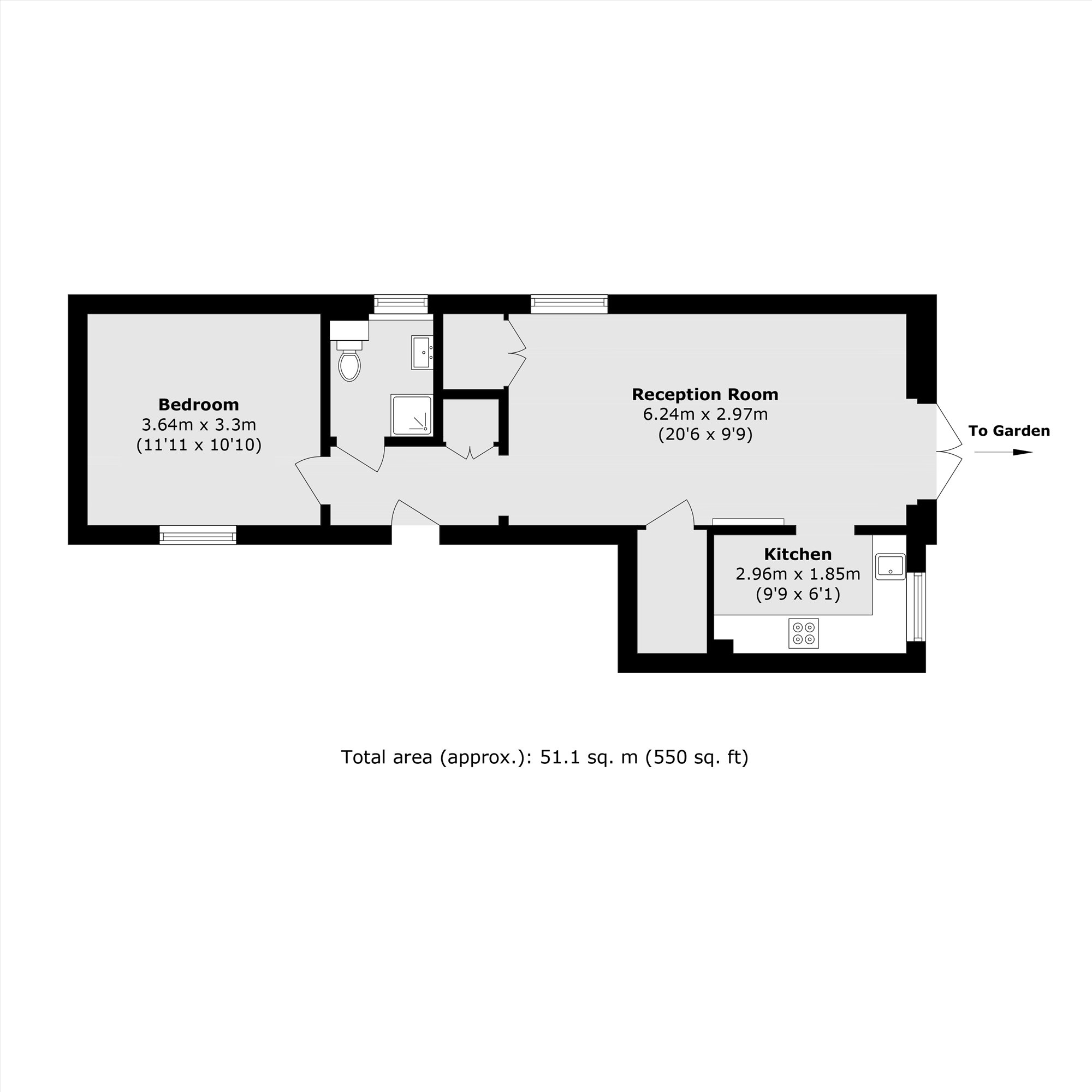 15, Collinson Walk, London floorplan