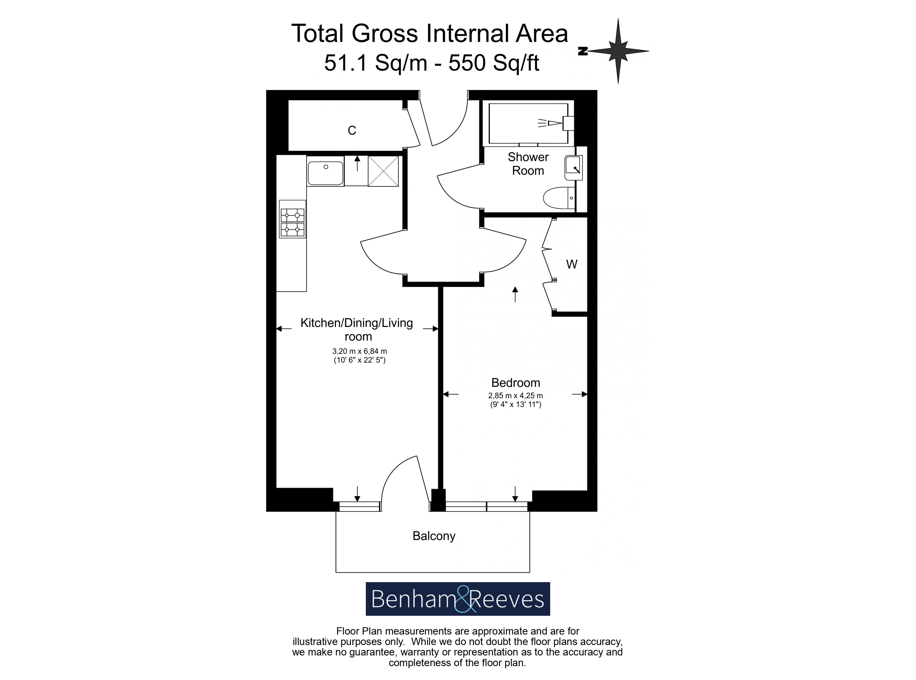 Flat 24, Farington House, 8, East Drive, Colindale floorplan