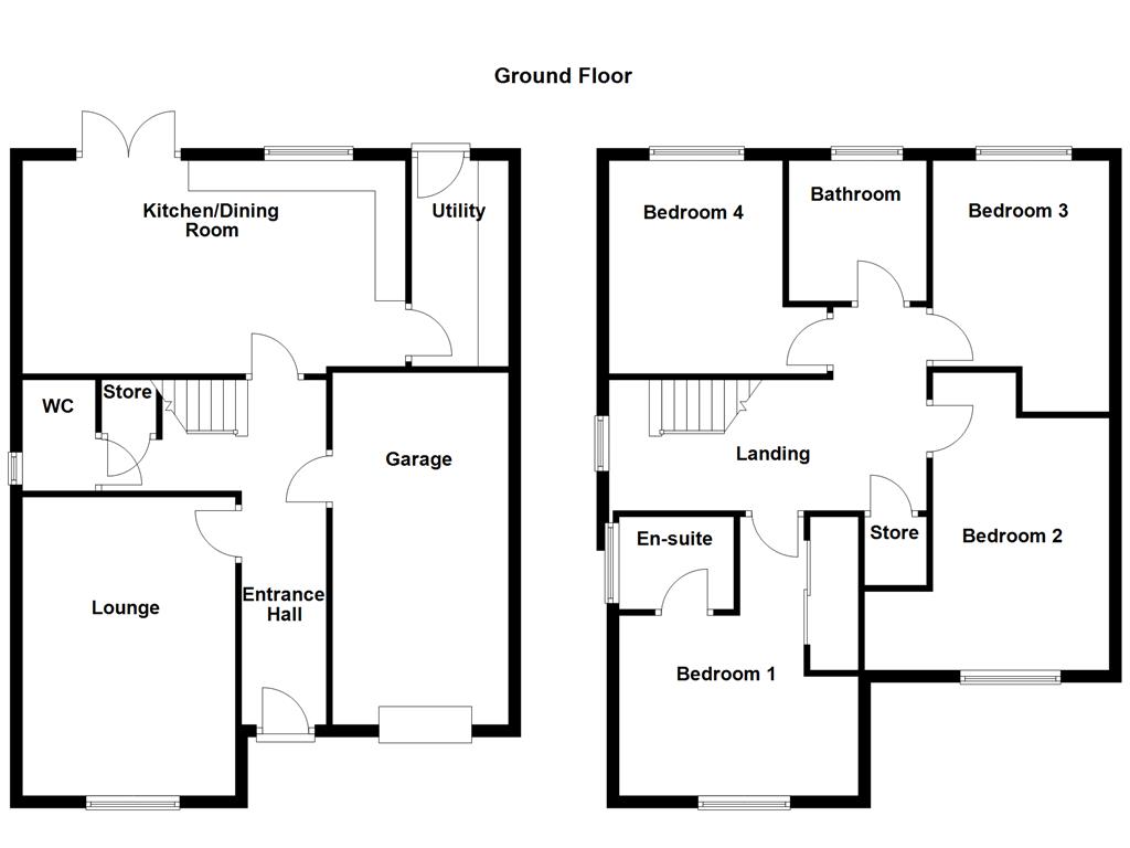 58, Lampman Way Costhorpe, Worksop floorplan