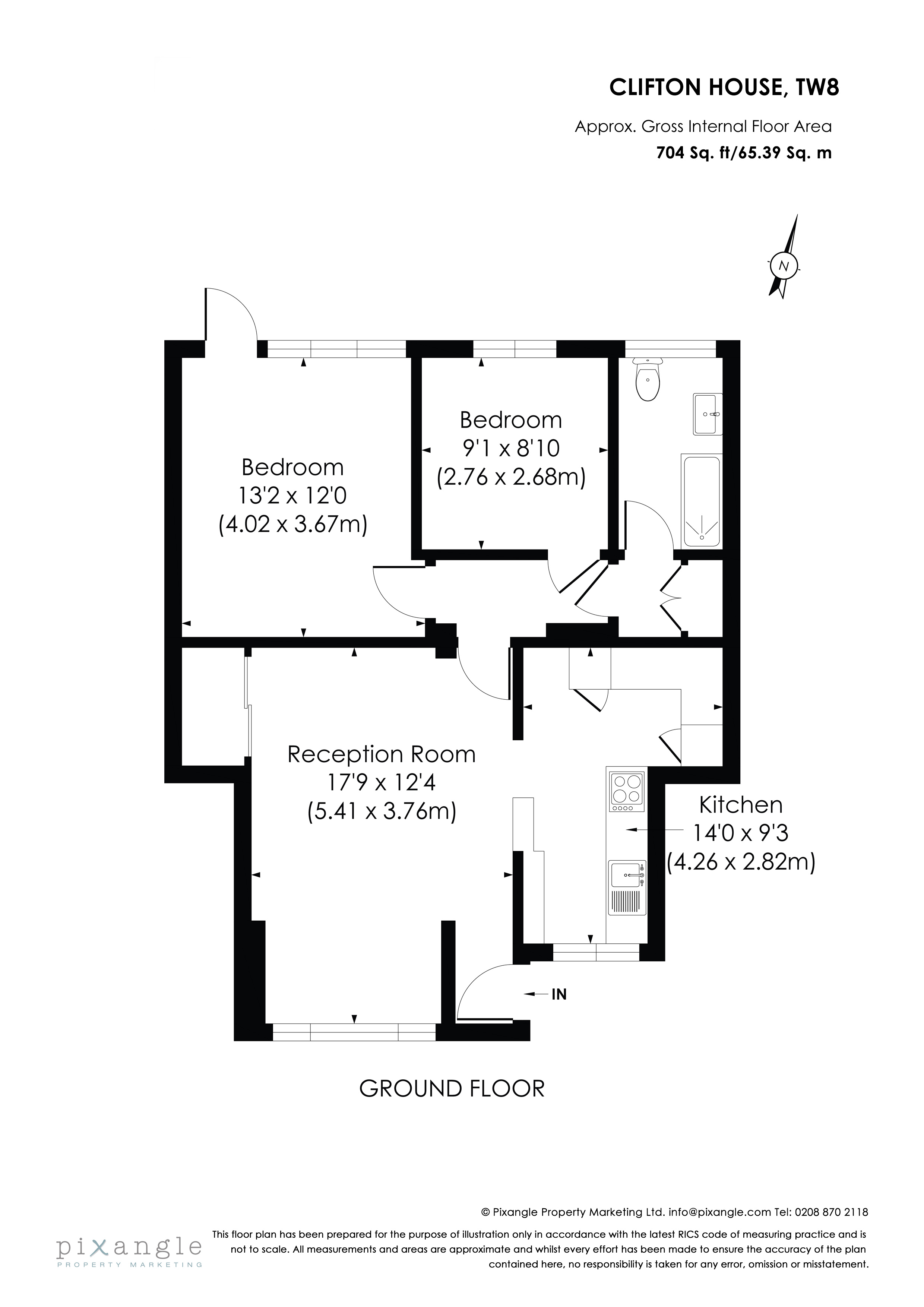 2 Bedrooms Flat to rent in Clifden House, Clifden Road, Brentford TW8
