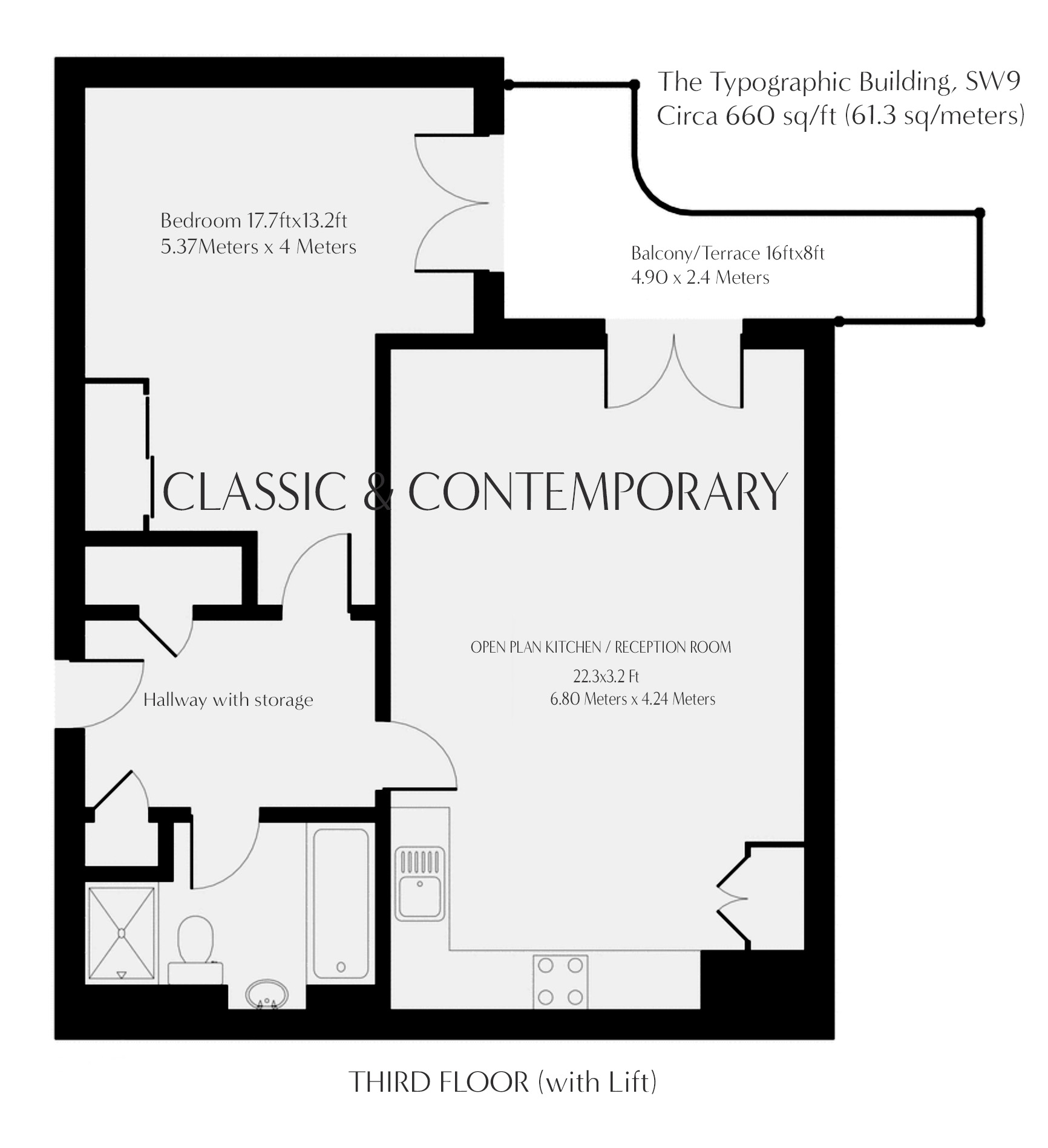 50 Typographic Building, Clapham Road, London floorplan