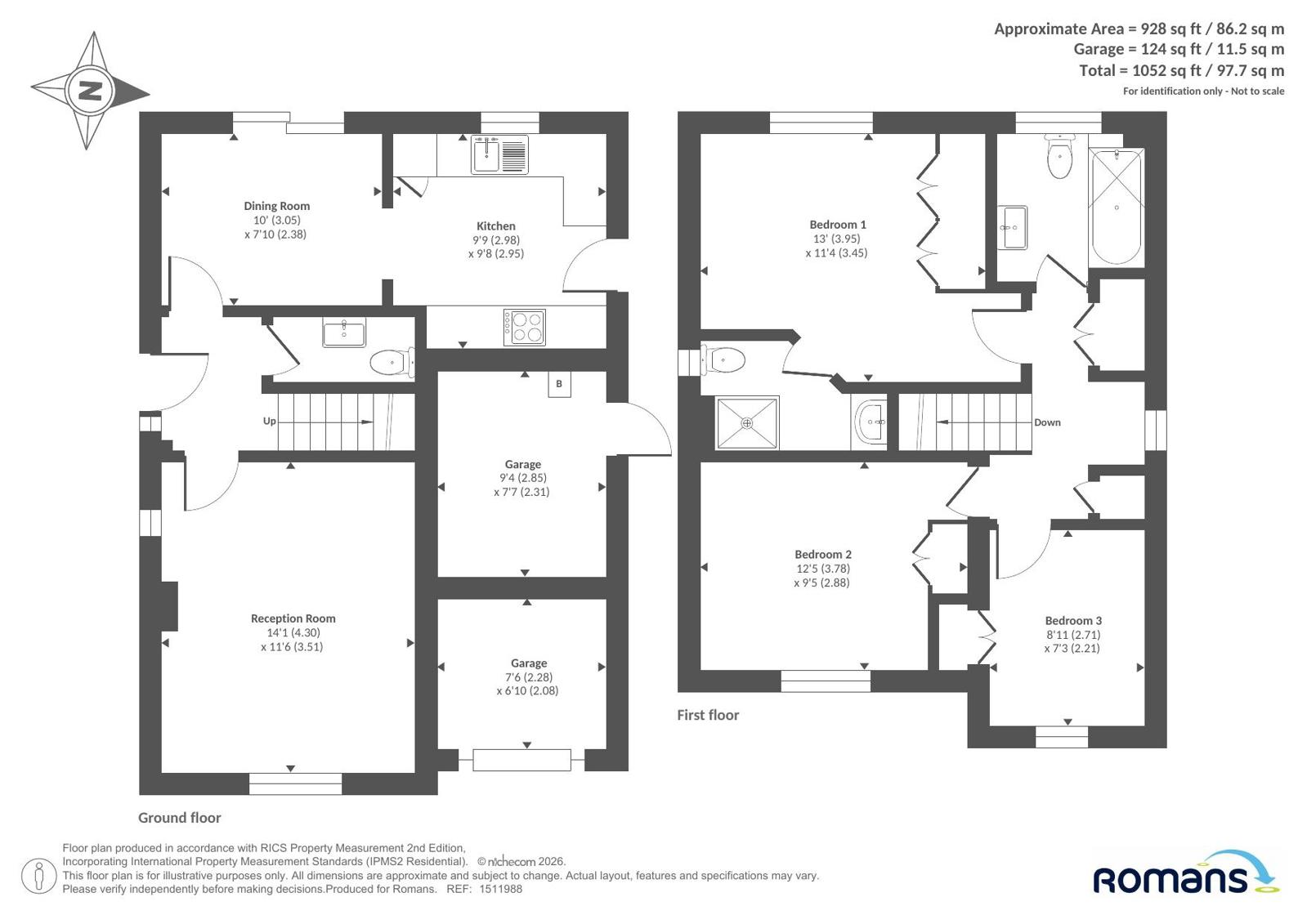 12, Cantelo Close, Wiltshire floorplan