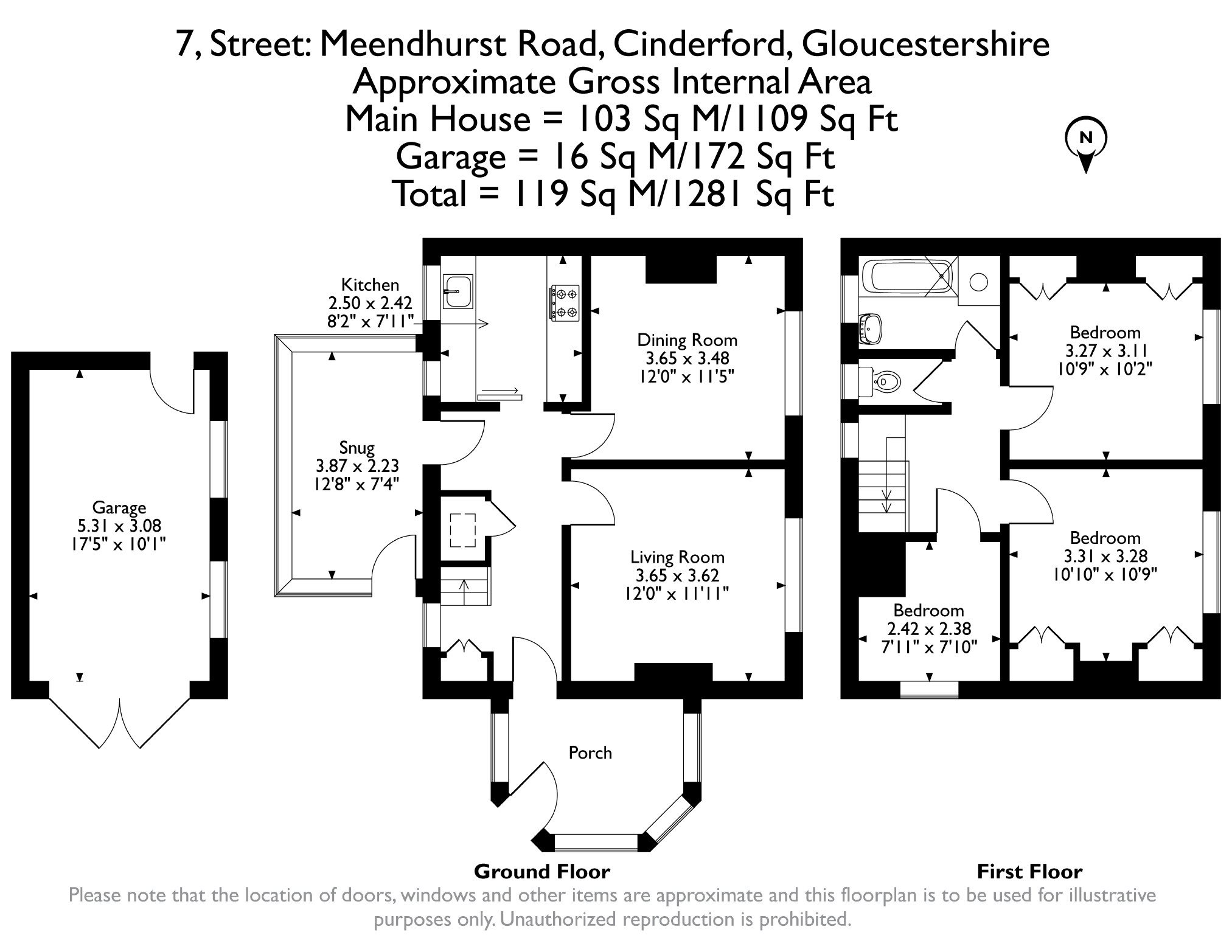 7, Meendhurst Road, Cinderford floorplan