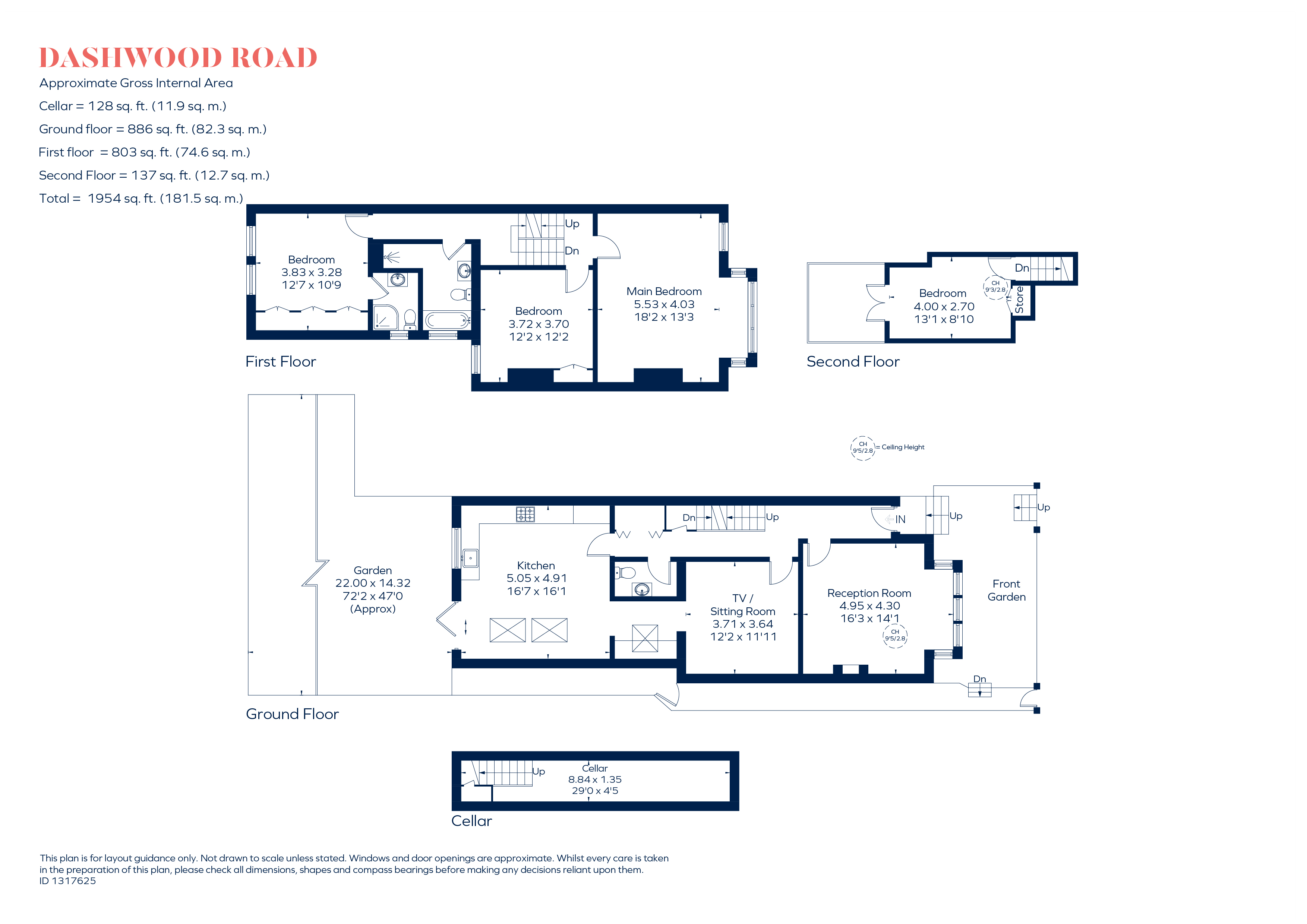 5, Dashwood Road, London floorplan