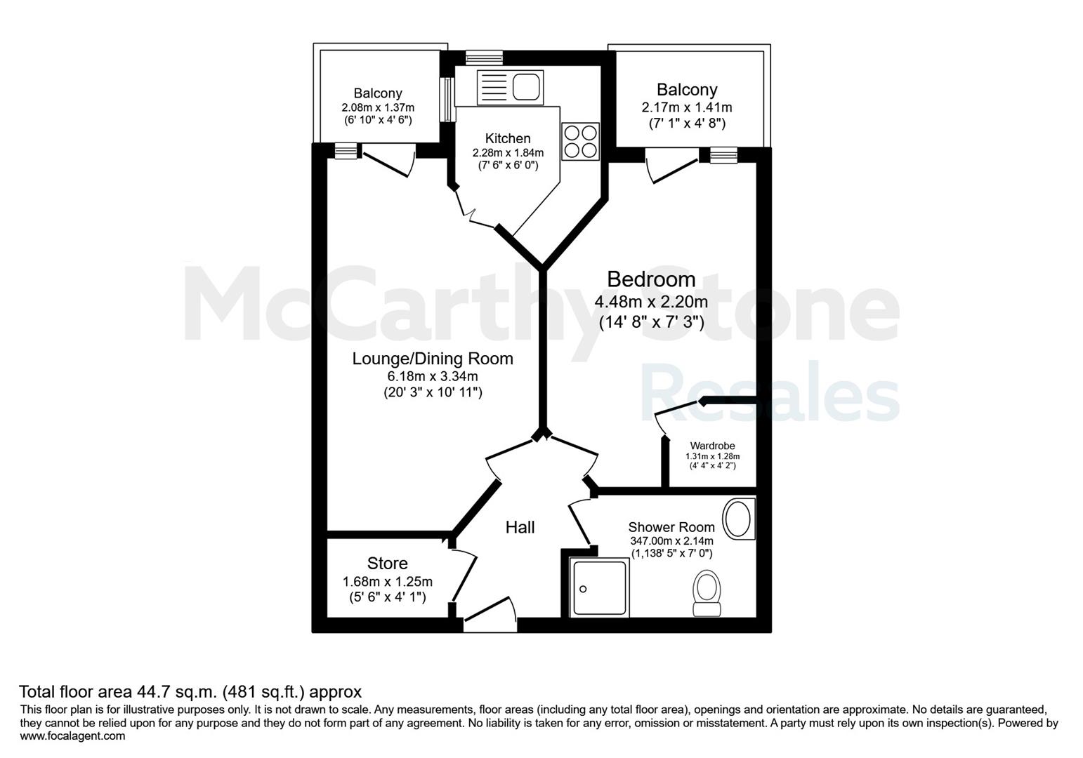 28 Mandeville Court, Darkes Lane, Potters Bar floorplan