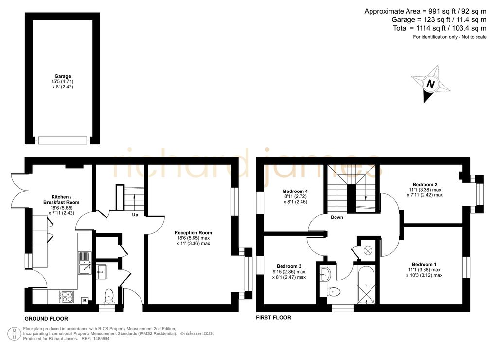 1, Delamere Drive Stratton St Margaret, Stratton St Margaret floorplan
