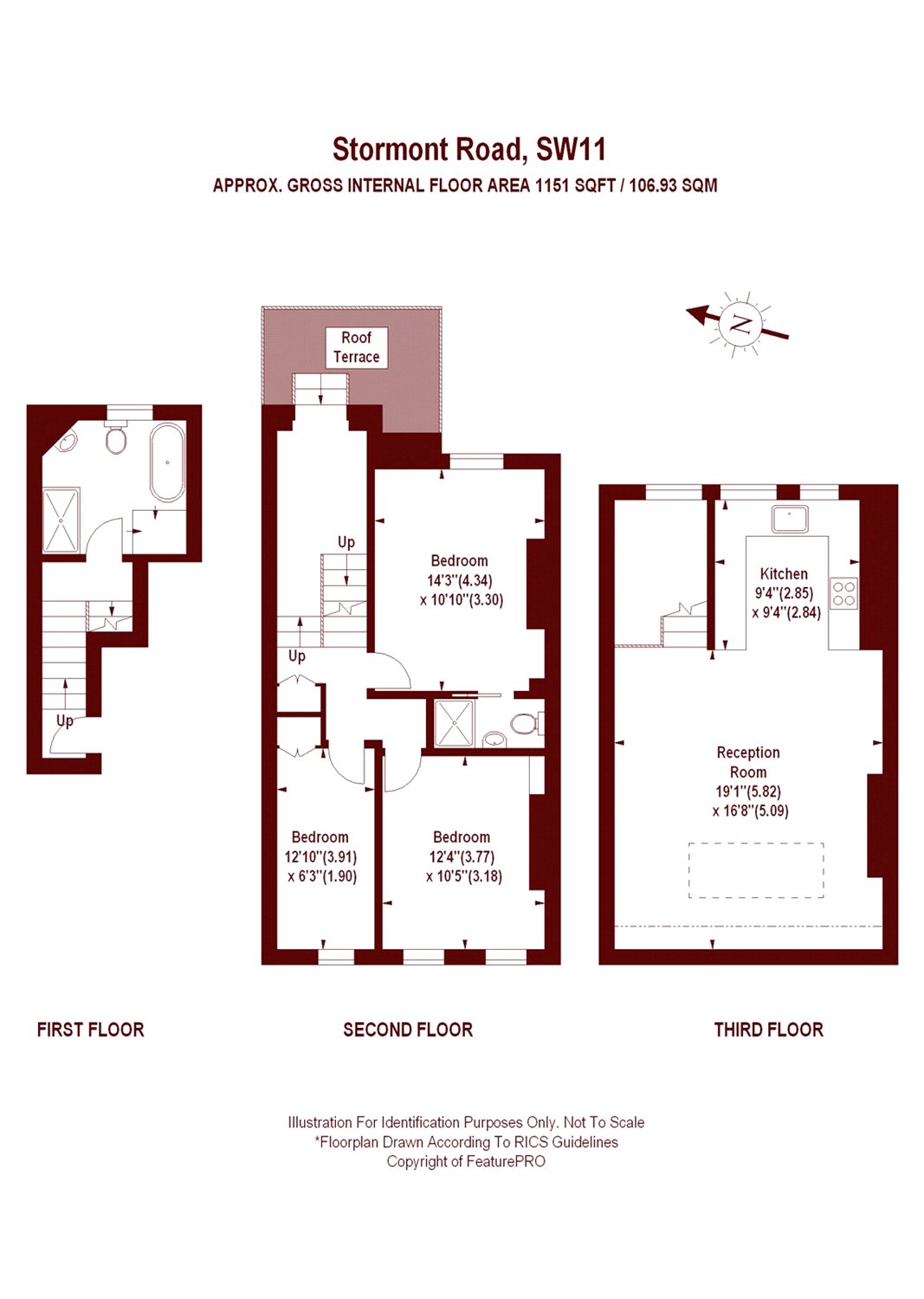 Stormont Road, London SW11, 3 bedroom flat for sale 56652757