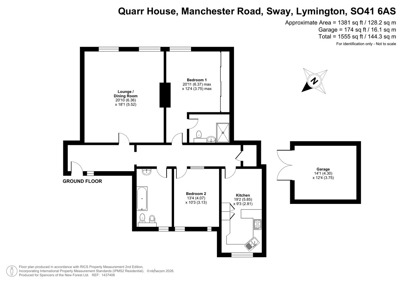 Flat 7, Quarr House, Manchester Road, Sway, Lymington floorplan
