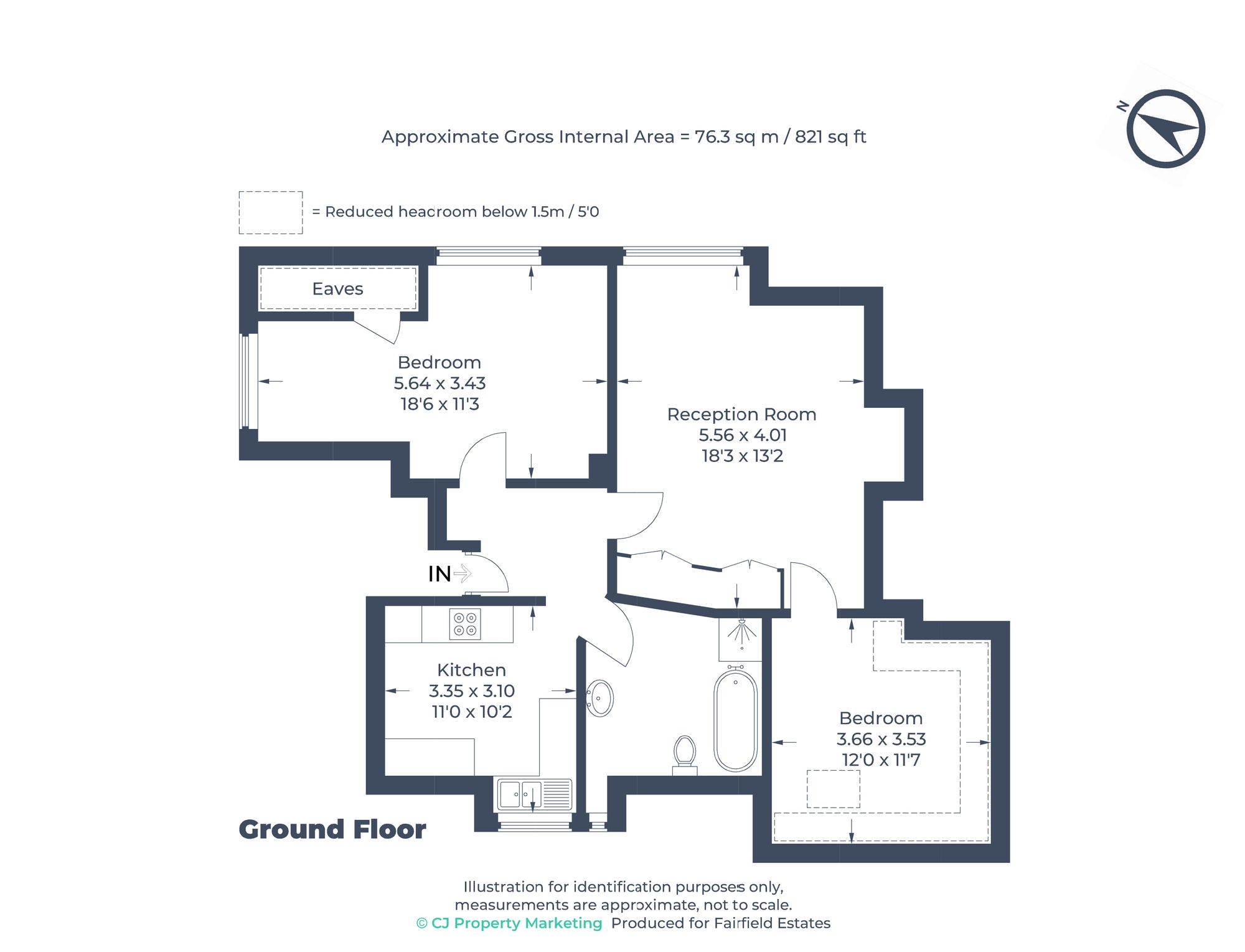 Flat 3, 97 Langley Road, Watford floorplan