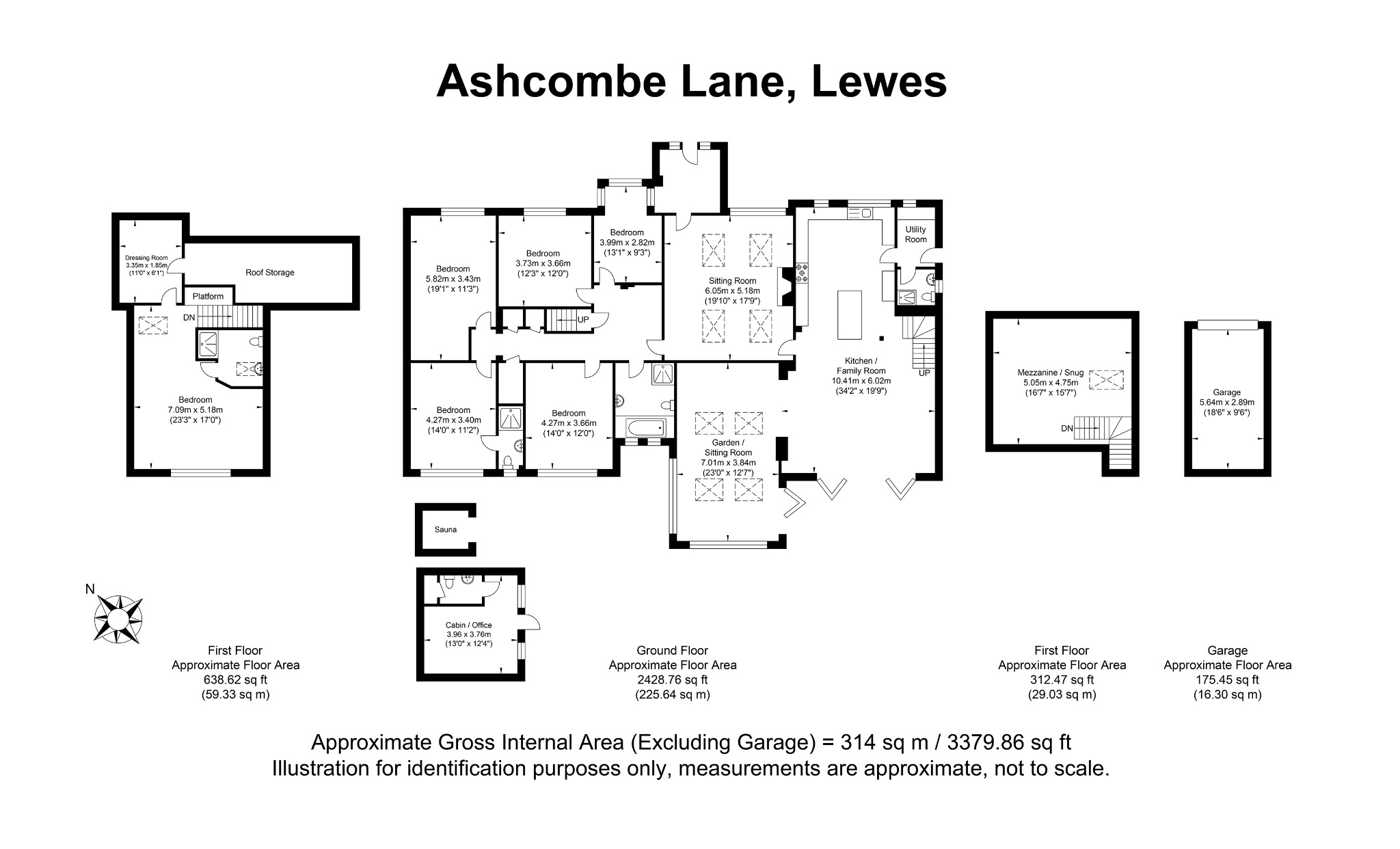 Downsview, Ashcombe Lane, Lewes floorplan