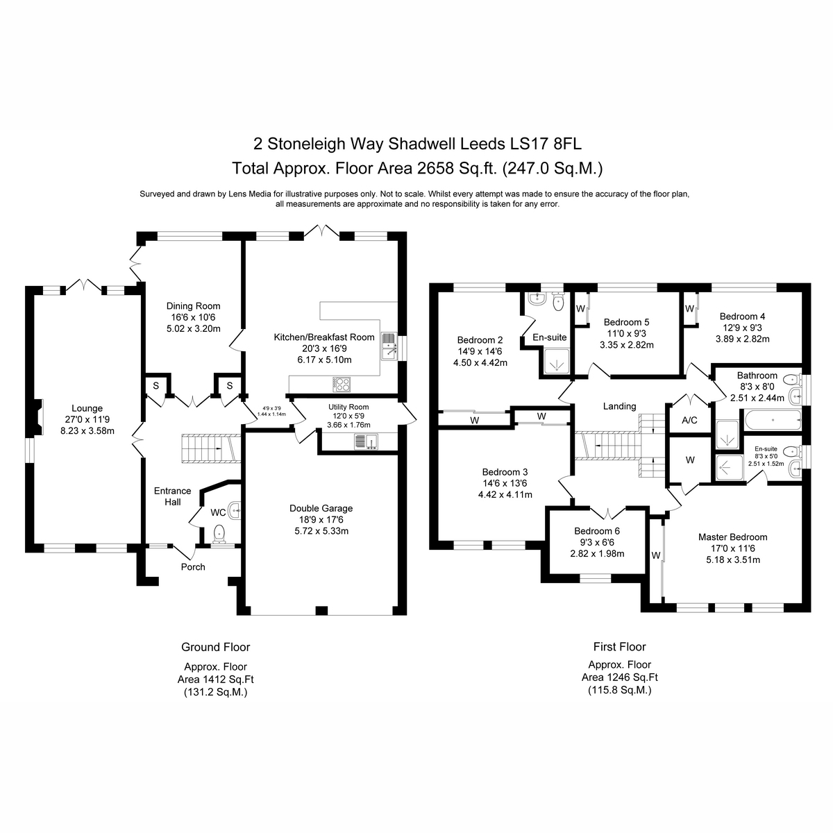 2, Stoneleigh Way, Leeds floorplan