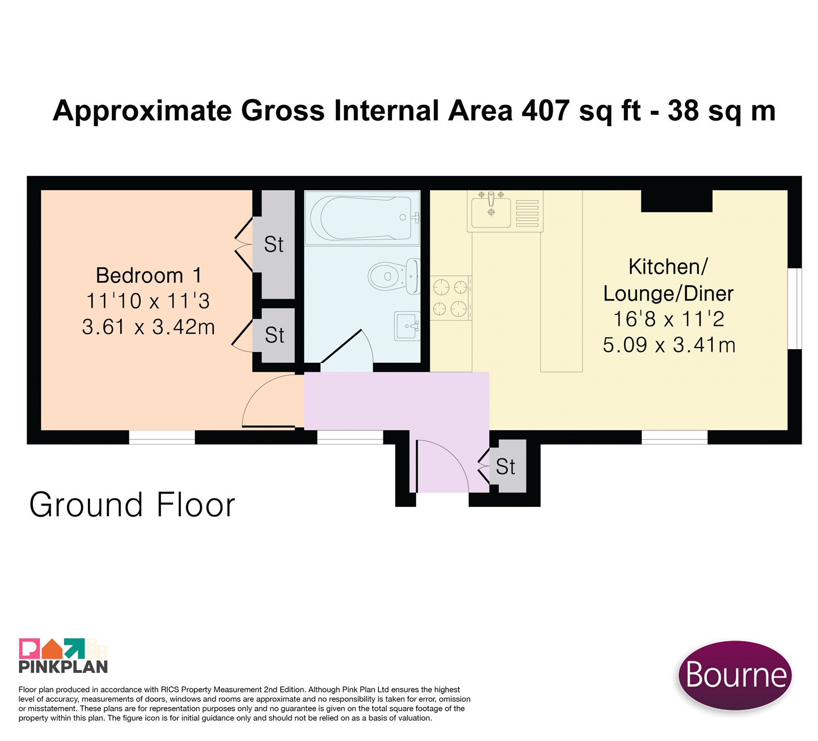 3 Shackleford House,, High Street, Woking floorplan