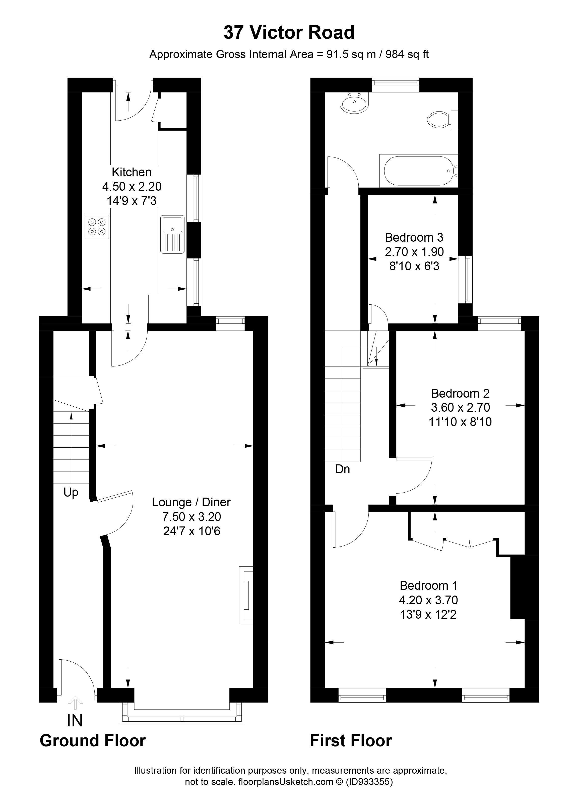 37, Victor Road, Windsor floorplan