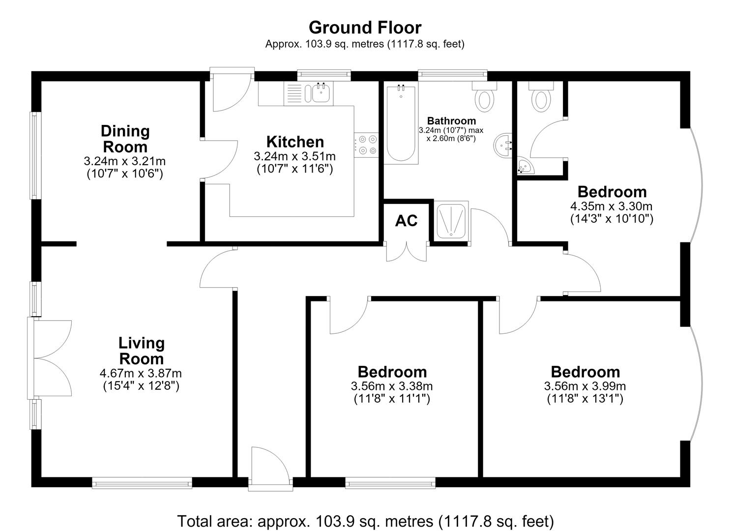 St. Marys Rise, Burry Port floorplan