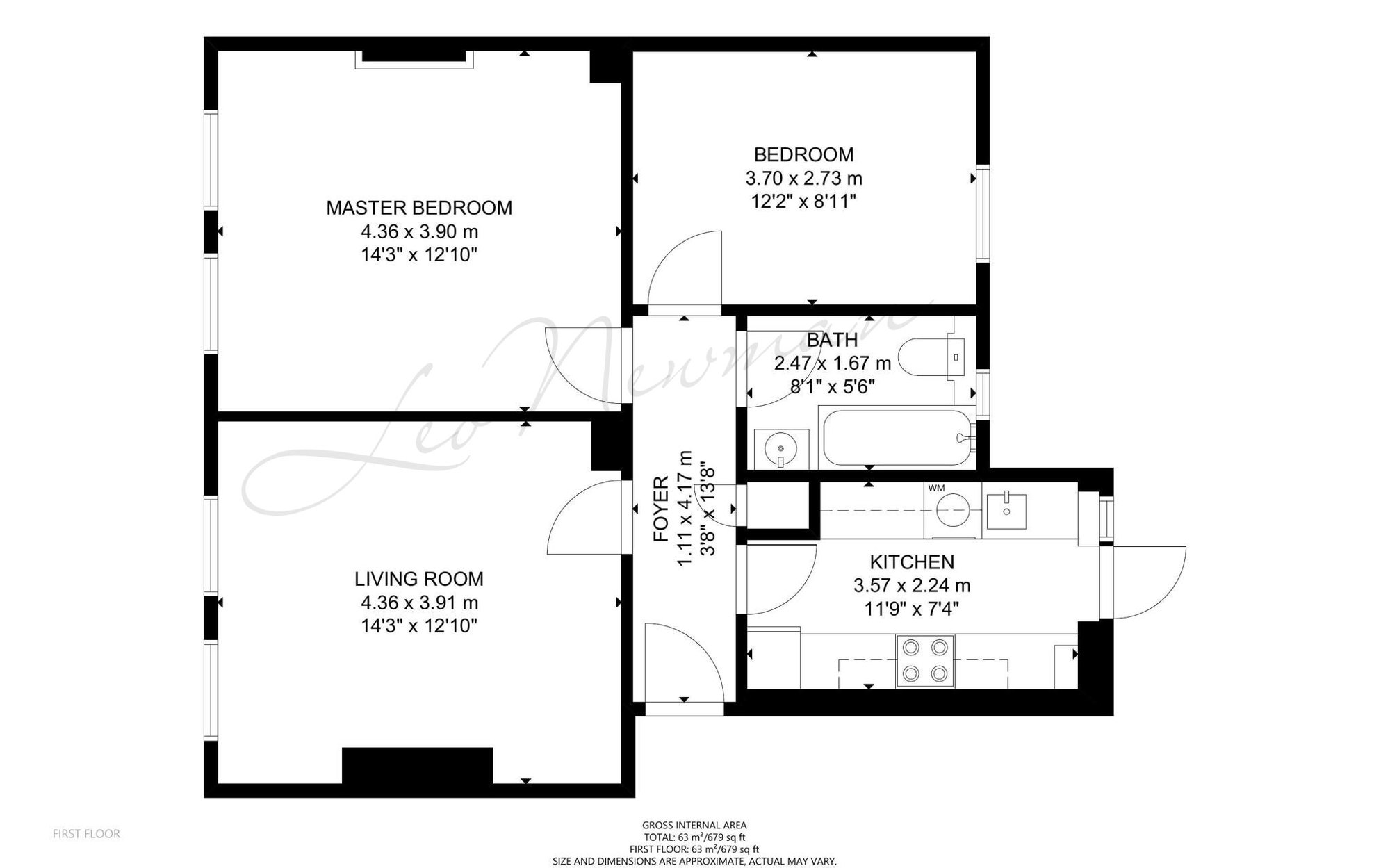 Flat 2   2 Bed 31-35, Great Ormond Street, London floorplan