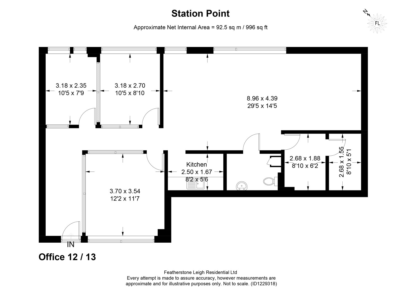 Unit 12/13, Station Point, 121, Sandycombe Road, Surrey floorplan