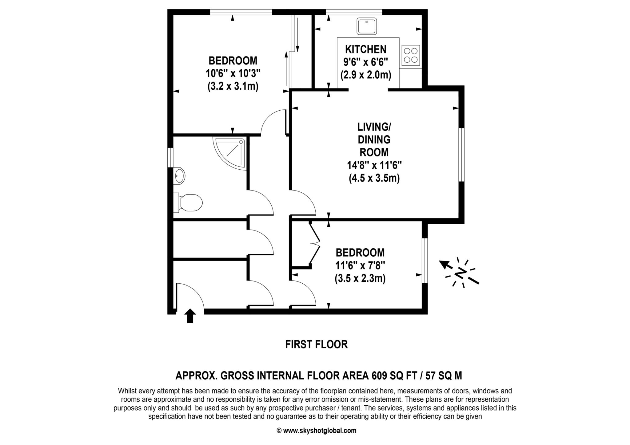 40, Pitson Close, Addlestone floorplan