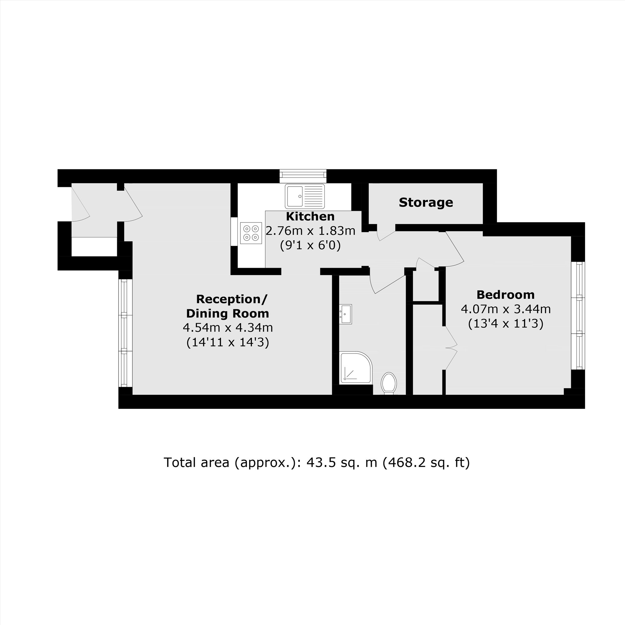 17 Claire Court, Westfield Park, Hatch End floorplan