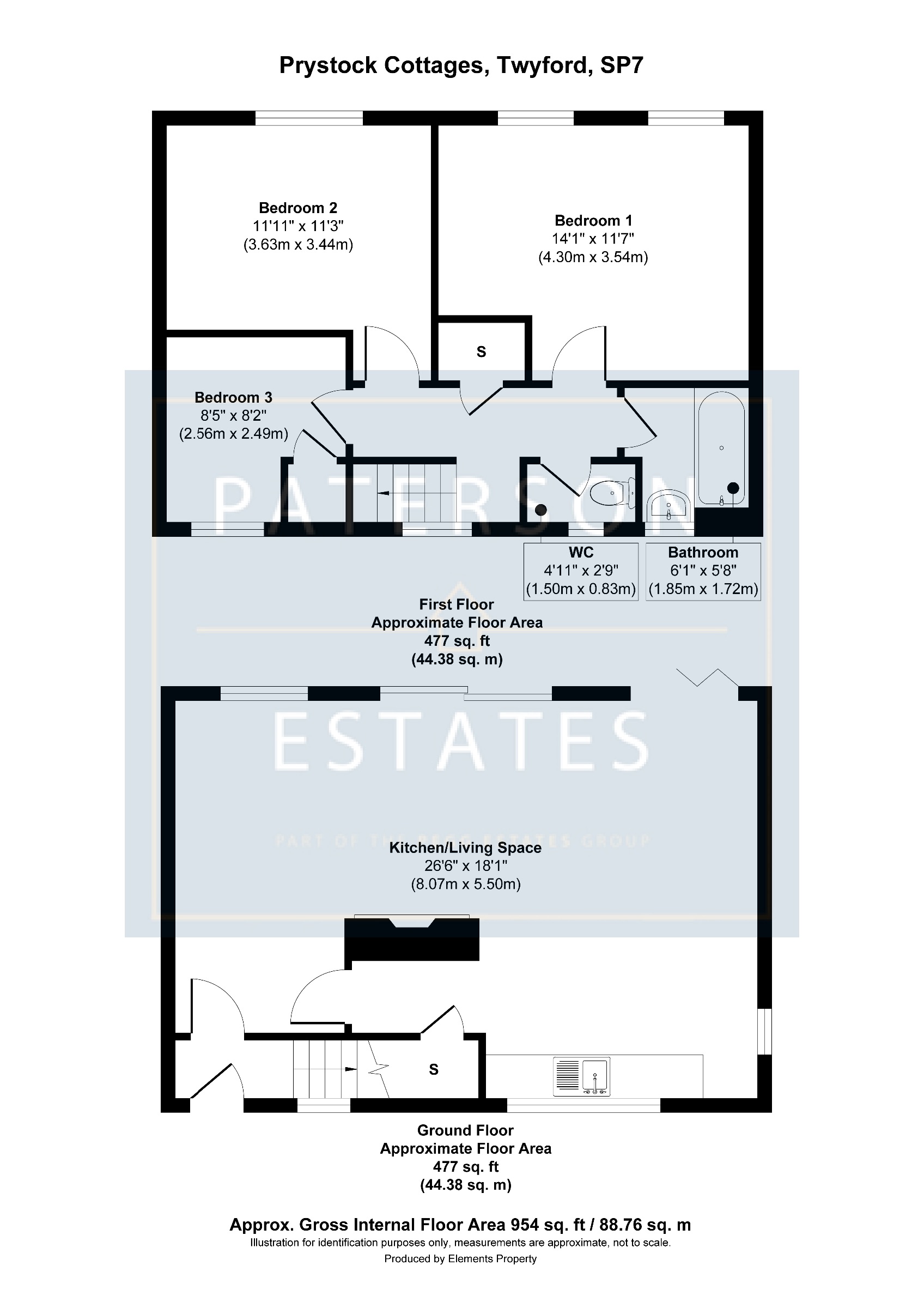 2 Prystock Cottages, Shaftesbury floorplan