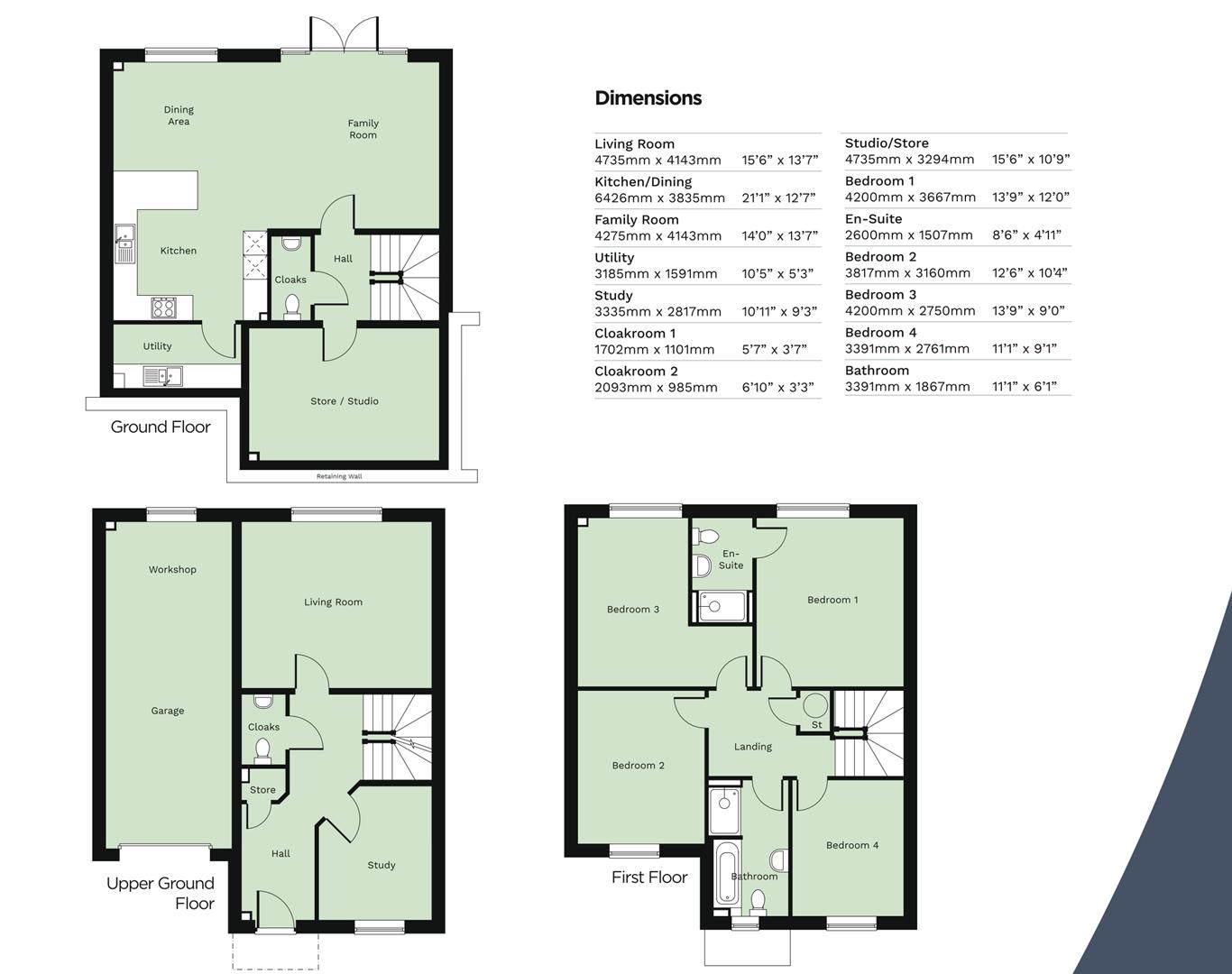 The Kingfisher, Plot 22- 25, High Oakham Ridge, Mansfield floorplan