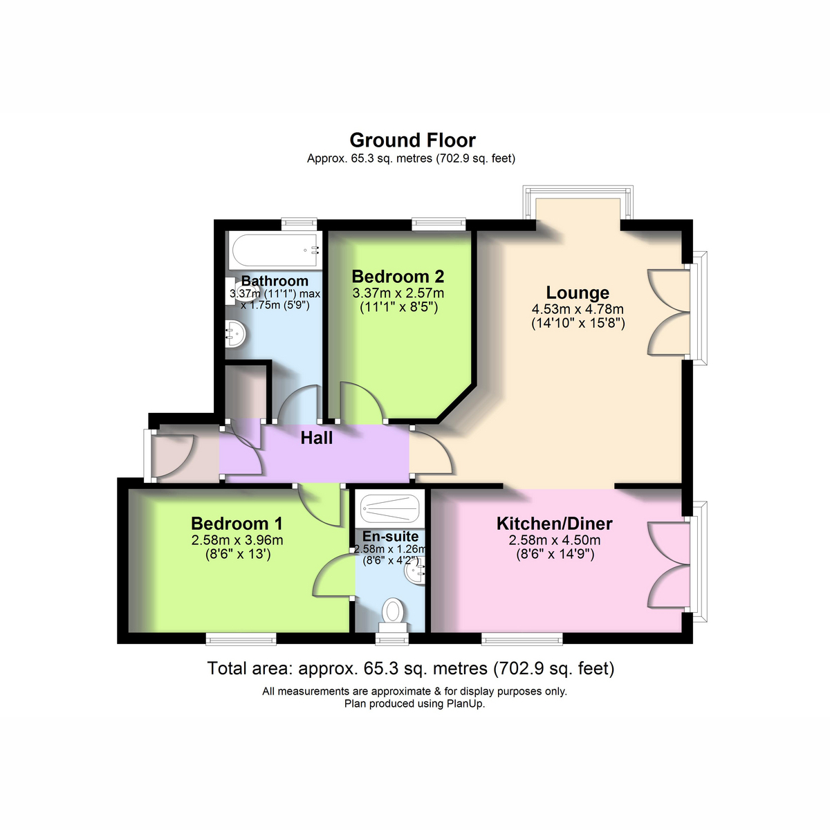 Apartment 7, 84 Mellish Park, Walsall WS4 2EB floorplan