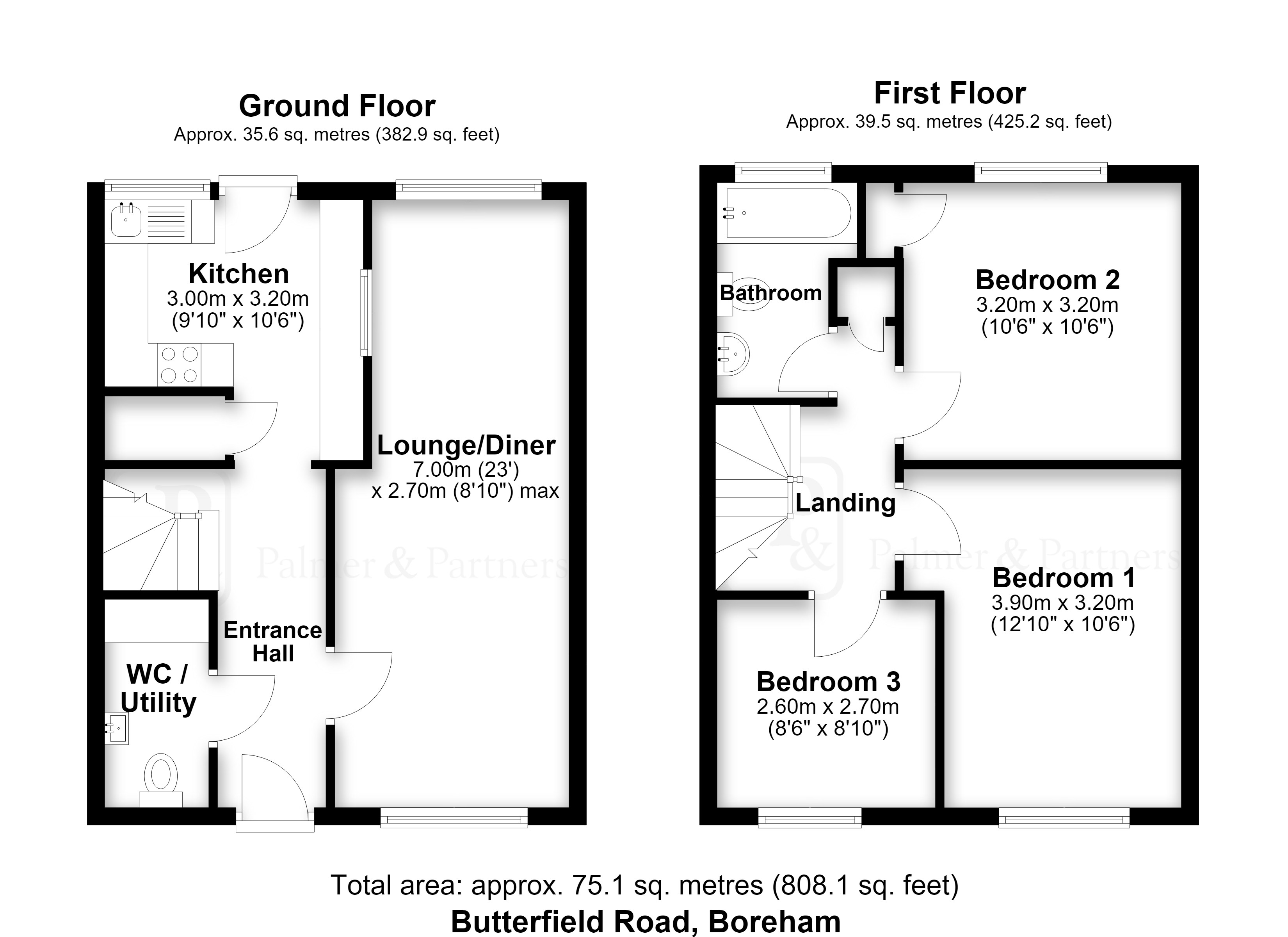 46, Butterfield Road, Chelmsford floorplan