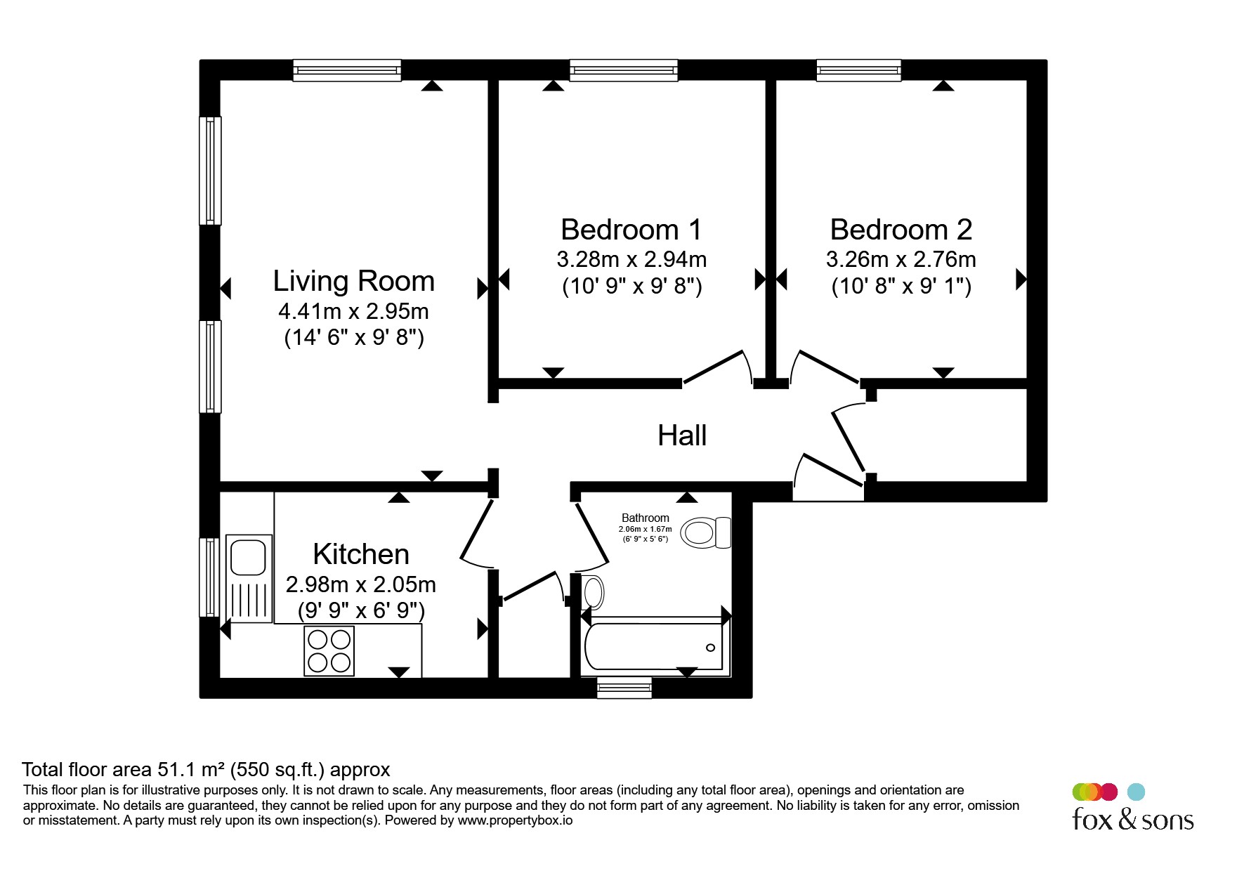 Flat 3, 20, Weston Road, Weymouth floorplan