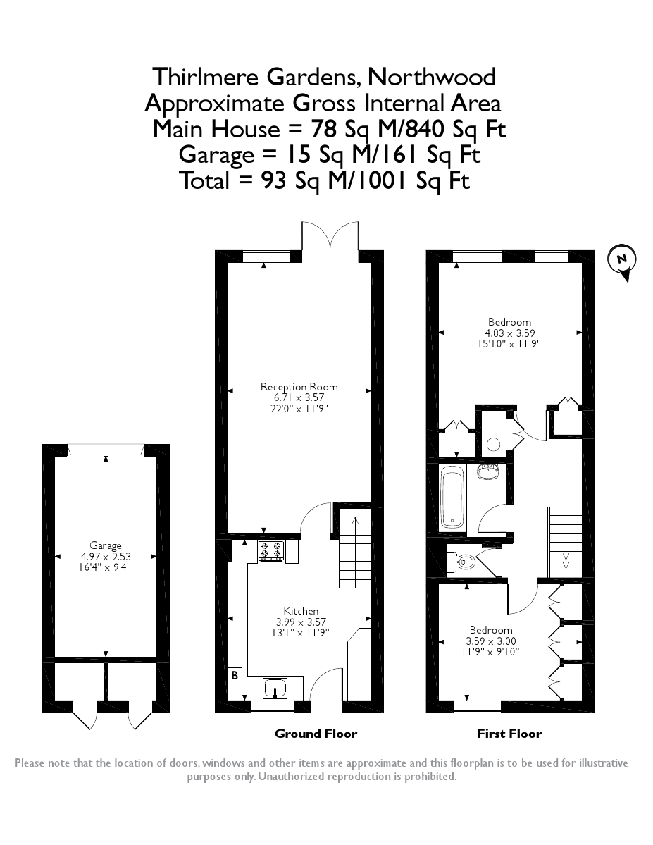 Thirlmere Gardens, Northwood HA6, 2 bedroom terraced house for sale