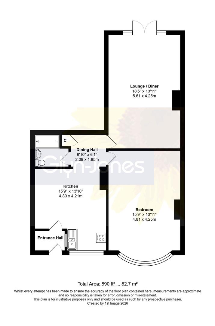 New, 66c, Norfolk Road, Littlehampton floorplan