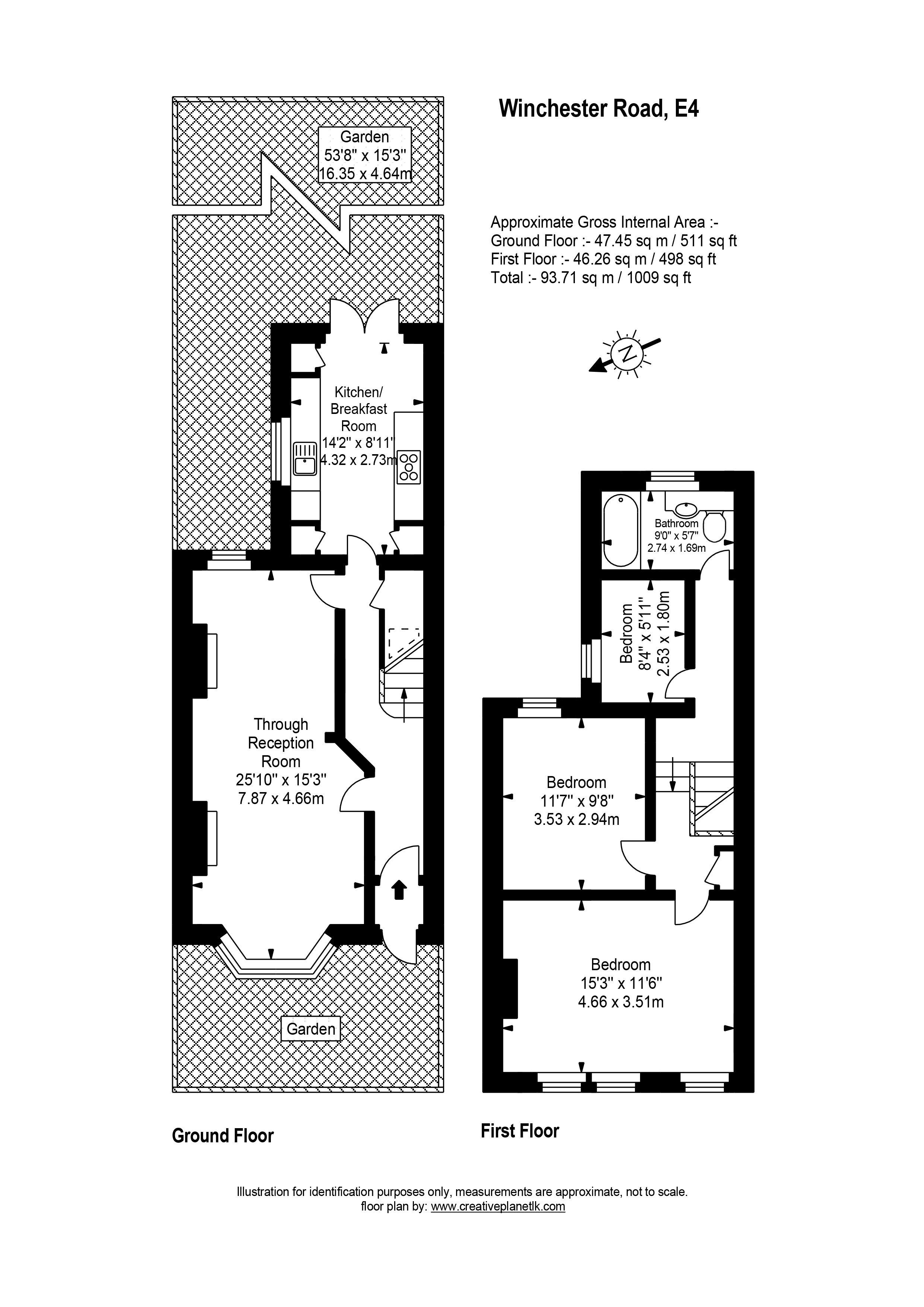 3 Bedrooms Terraced house for sale in Winchester Road, London E4