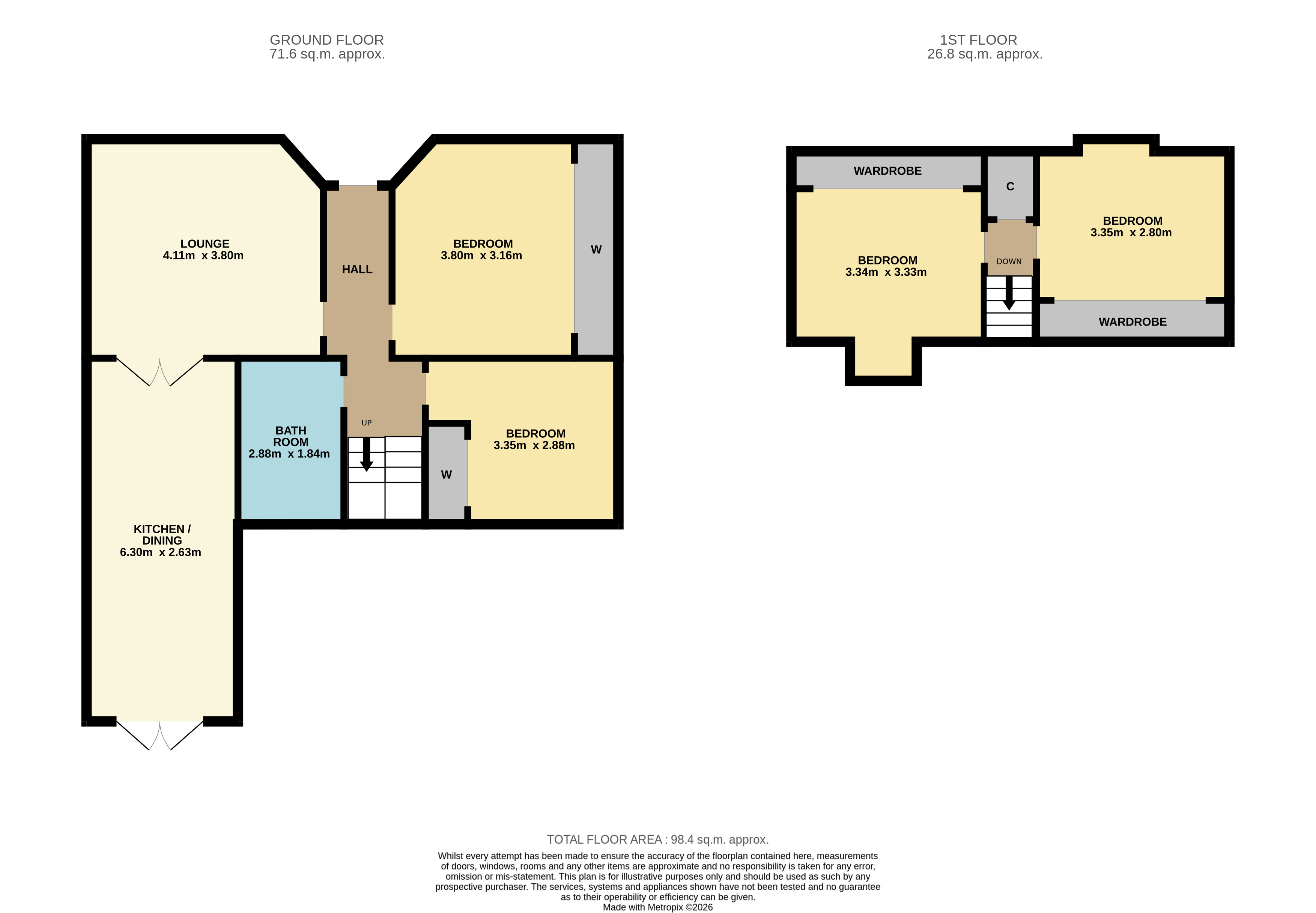 65, Muirfield Crescent, Dundee floorplan