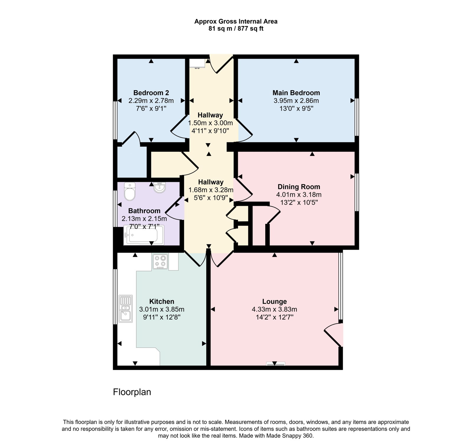 14, Millbrae Street, Dumfries floorplan