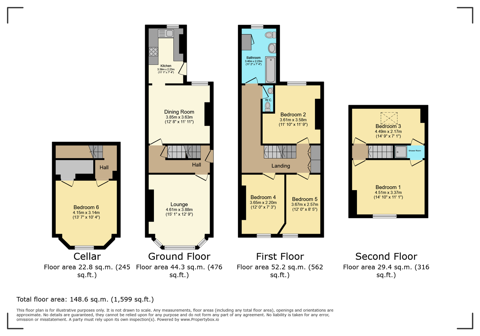 21, Melbourn Road, Sheffield floorplan