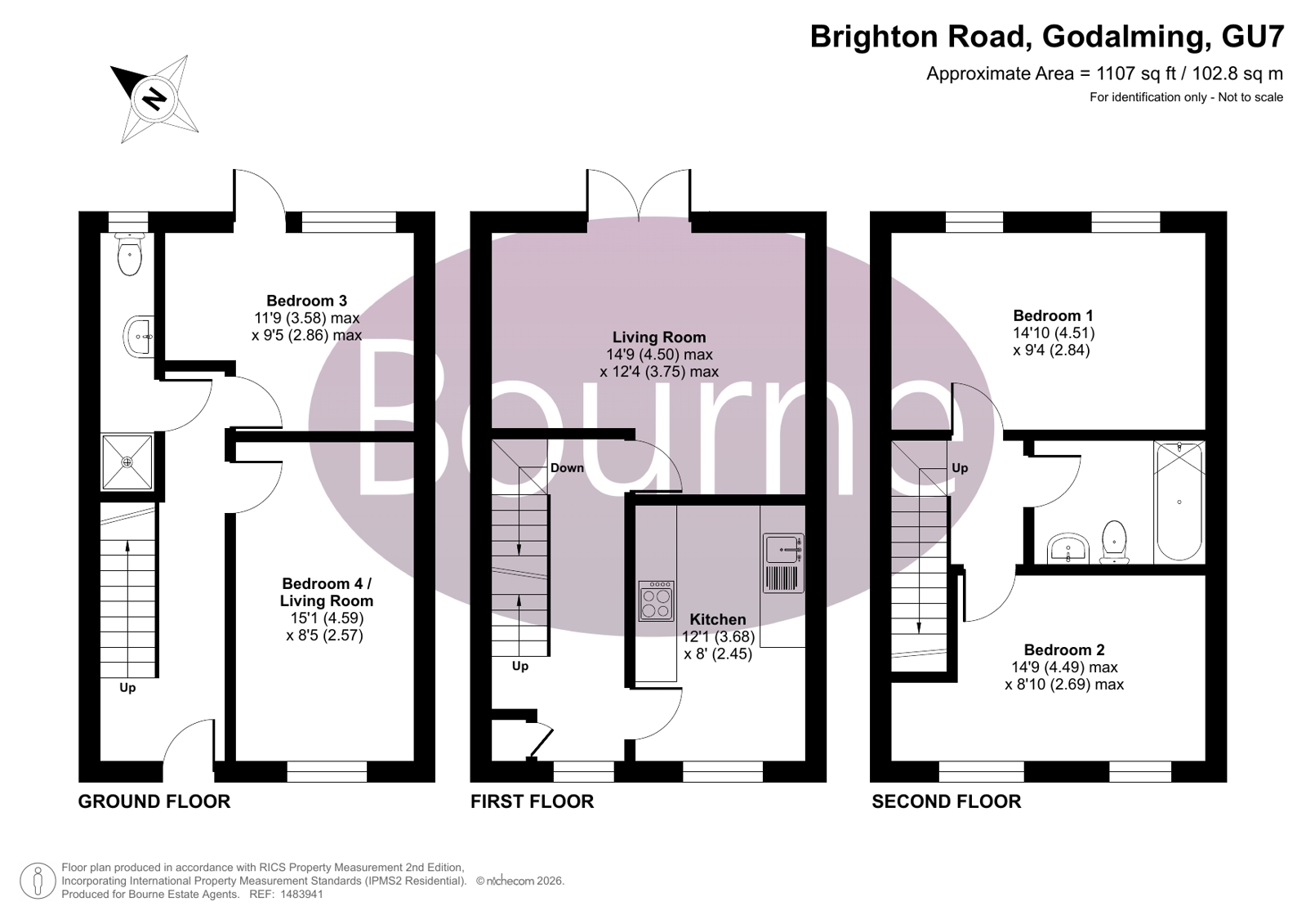 31, Brighton Road, Godalming floorplan