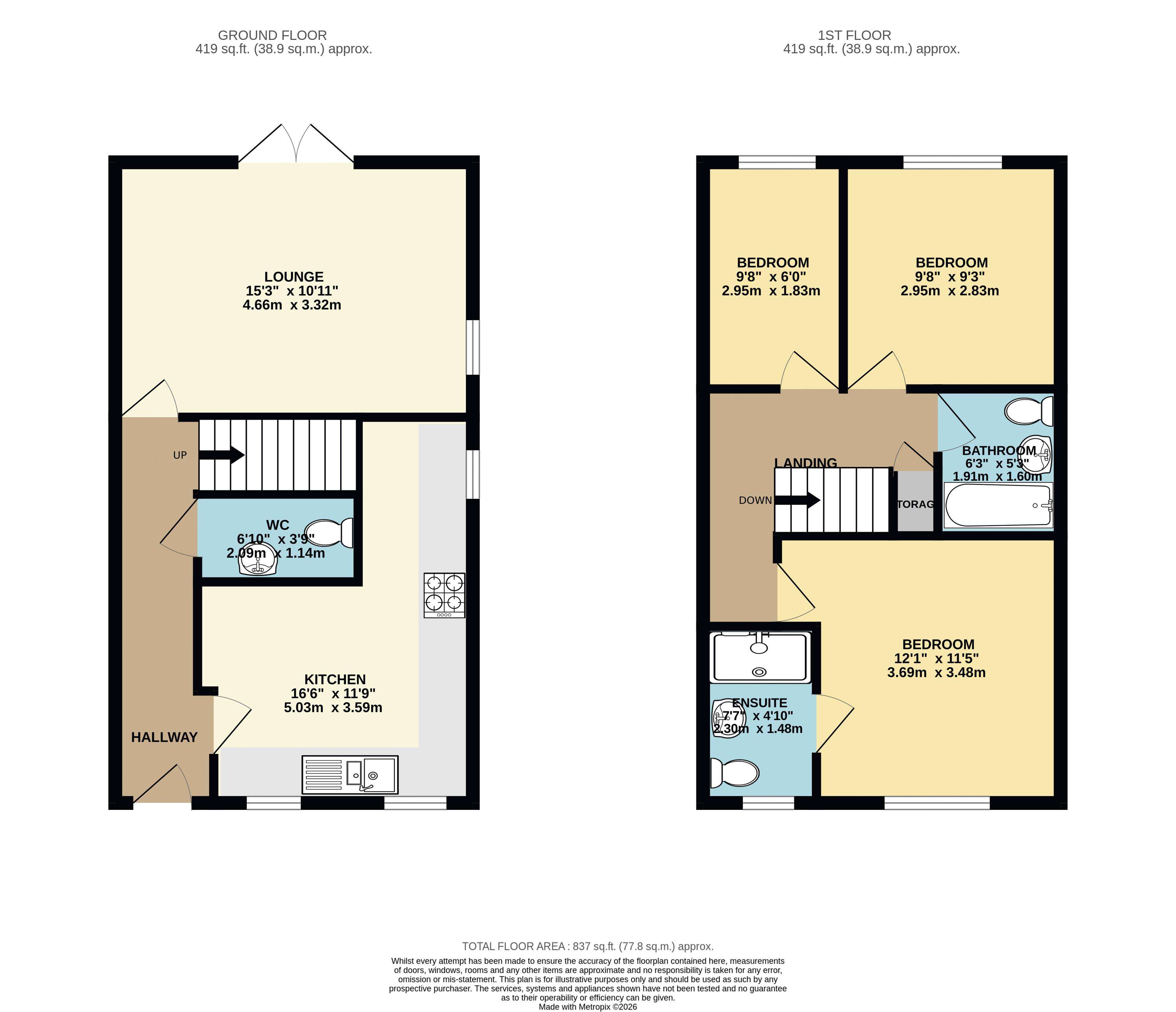 17, Allerton Way, Immingham floorplan