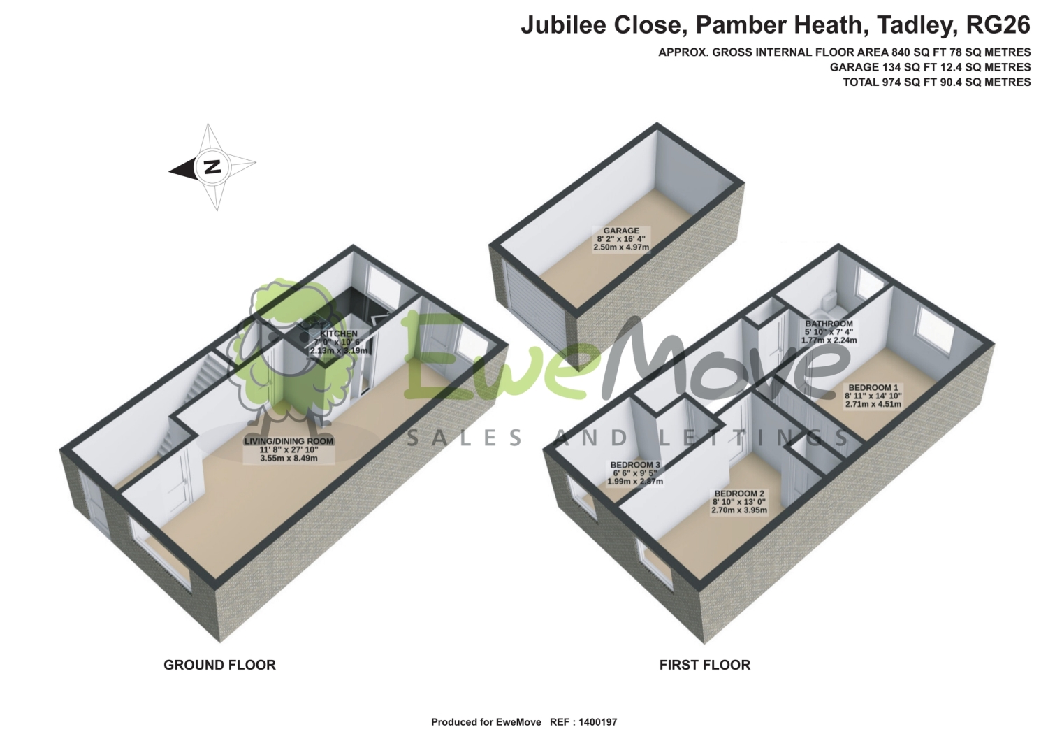 43, Jubilee Close, Tadley floorplan