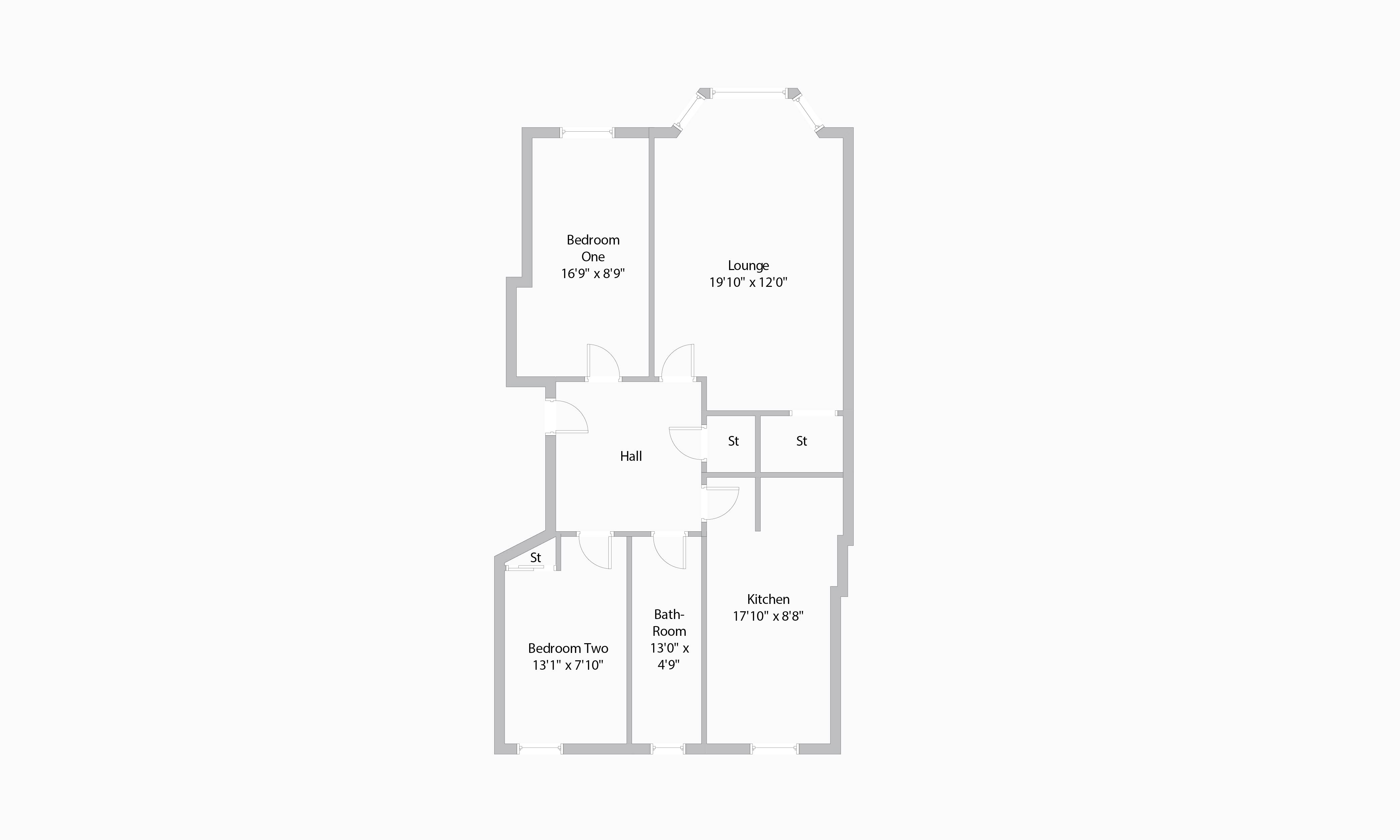 2 Bedrooms Flat for sale in Holyrood Quadrant, Flat 0/1, Kelvinbridge, Glasgow G20