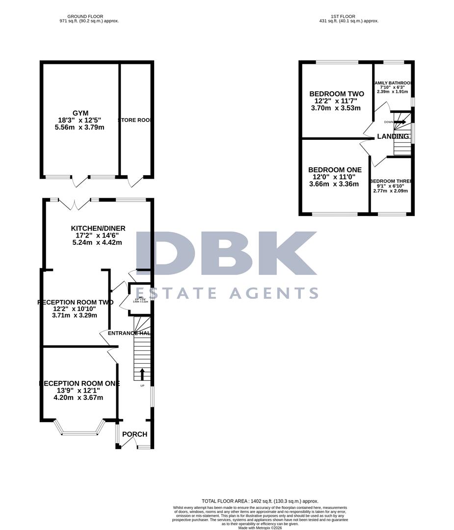 56, West Way, Heston floorplan